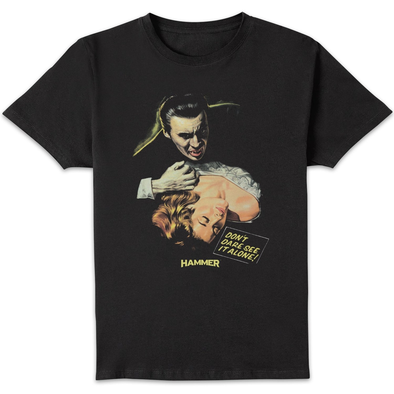 T-Shirt Homme Dracula Don't Dare See It Alone - Noir
