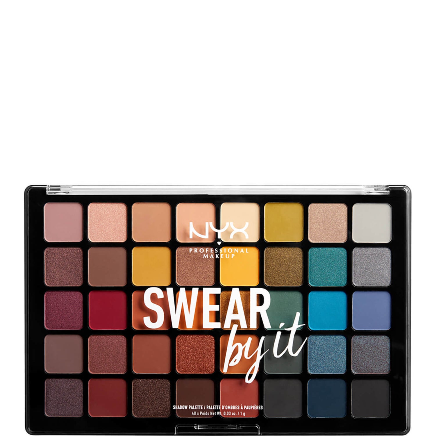 NYX Professional Makeup Swear by It Eye Shadow Palette -luomiväripaletti