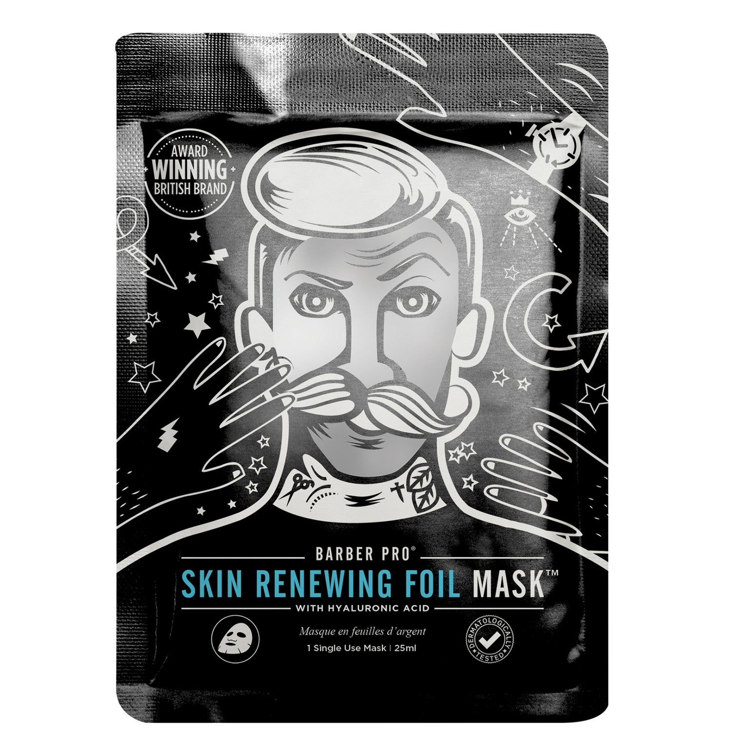 Омолаживающая маска из фольги BARBER PRO Skin Renewing Foil Mask 30 г