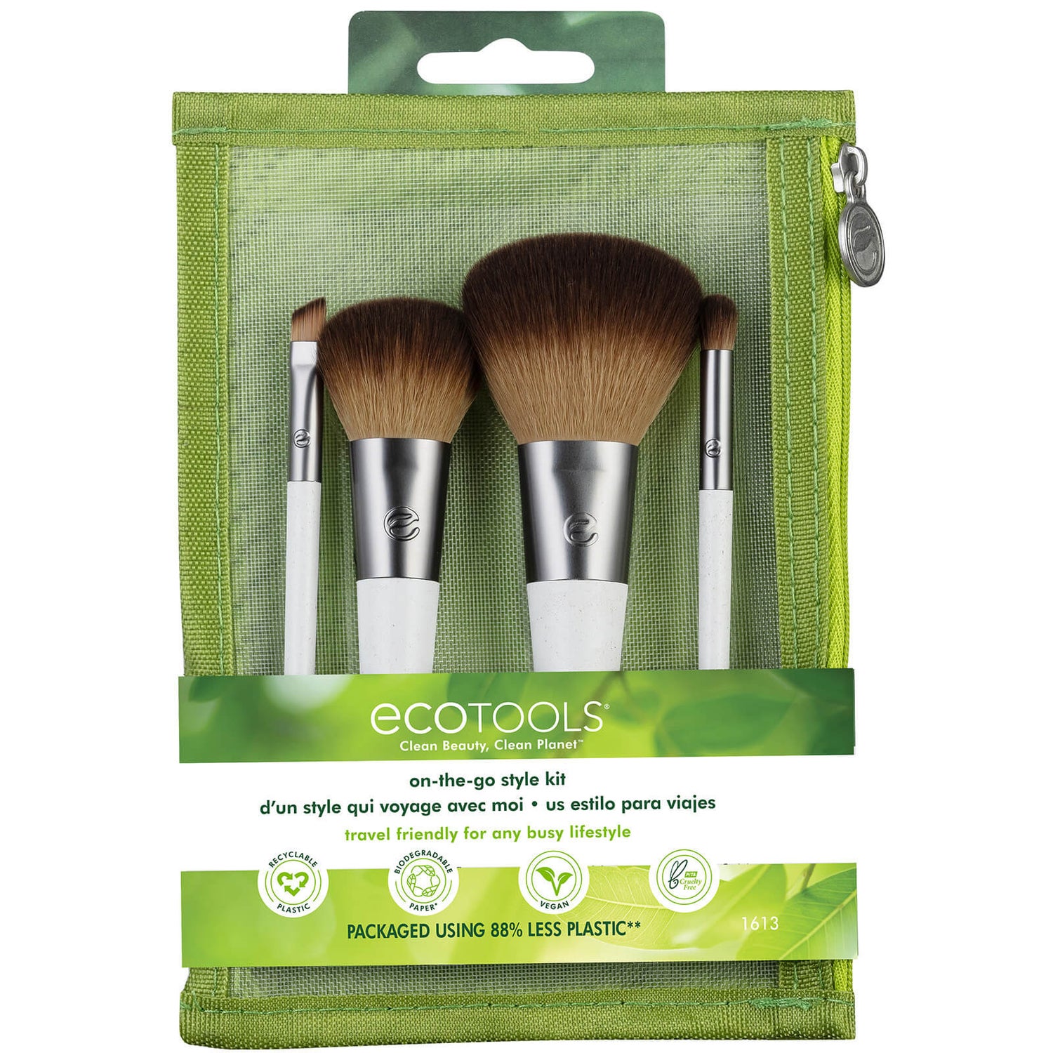 EcoTools On The Go Style Kit podróżny zestaw pędzli