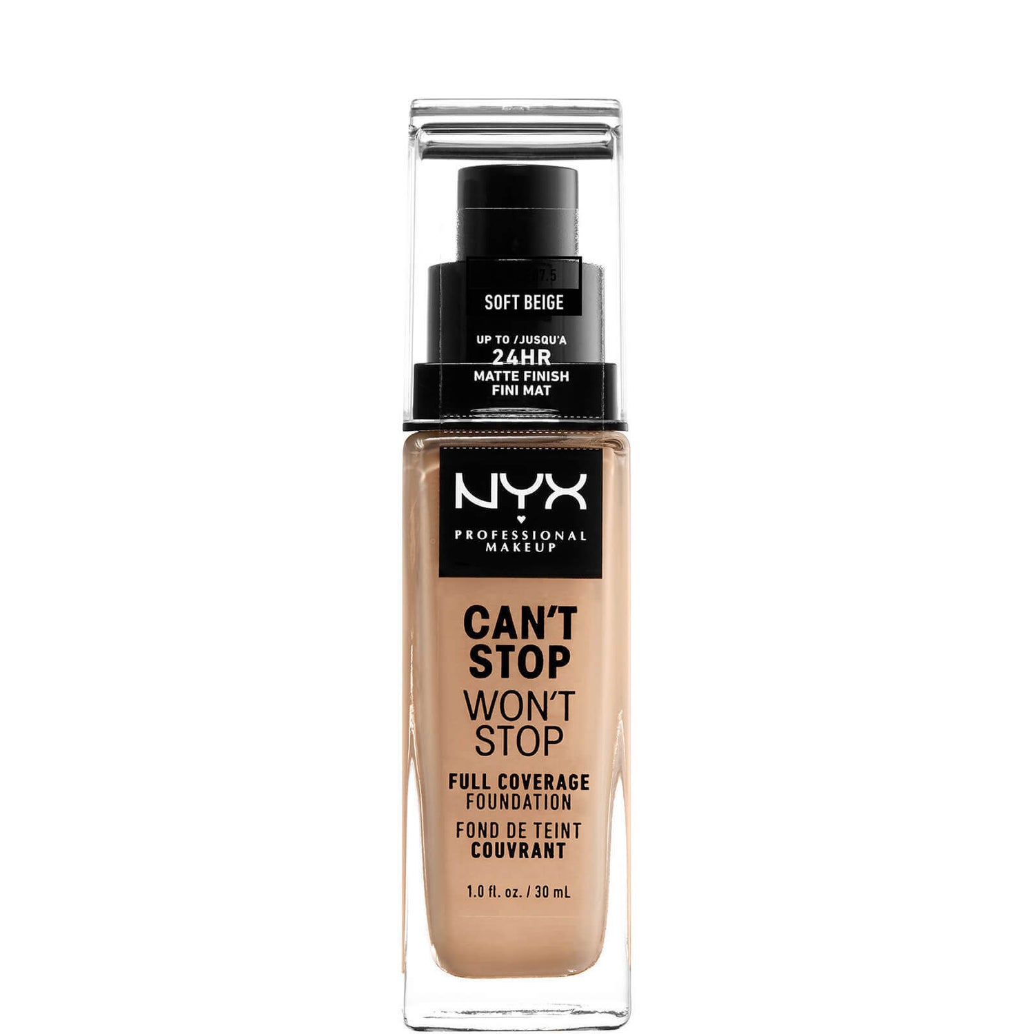 NYX Professional Makeup Can't Stop Won't Stop 24 Hour Foundation (flere nyanser)