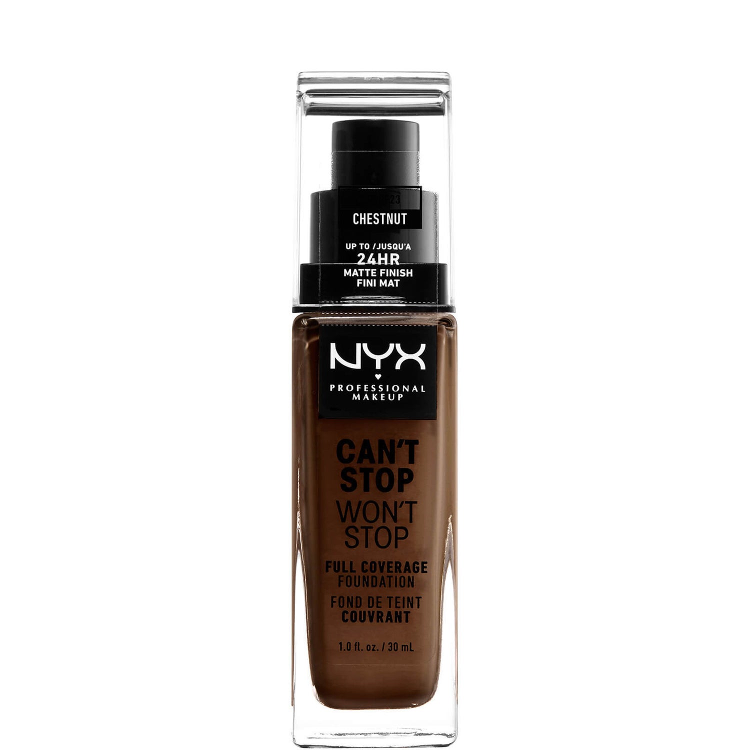 NYX Professional Makeup Can't Stop Won't Stop 24 Hour Foundation (Verschillende Tinten)