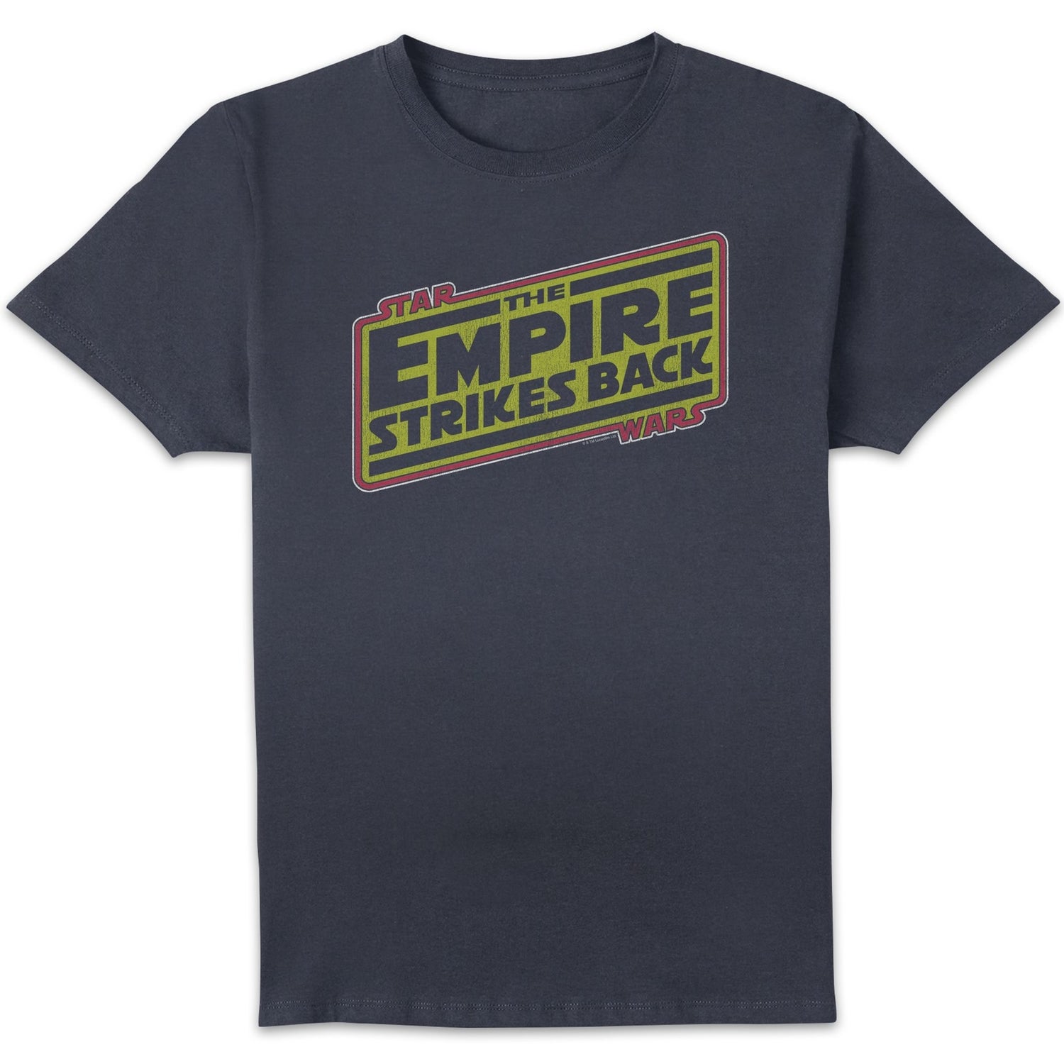 T-Shirt Homme Logo L'empire Contre-Attaque Star Wars Classic - Bleu Marine