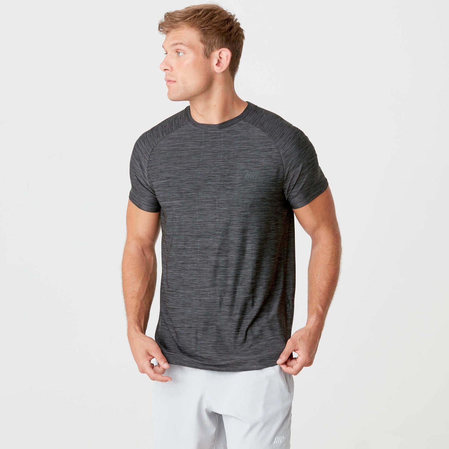 Buy Men's Dry-Tech Sweat-Wicking Gym Shirt, Slate Marl