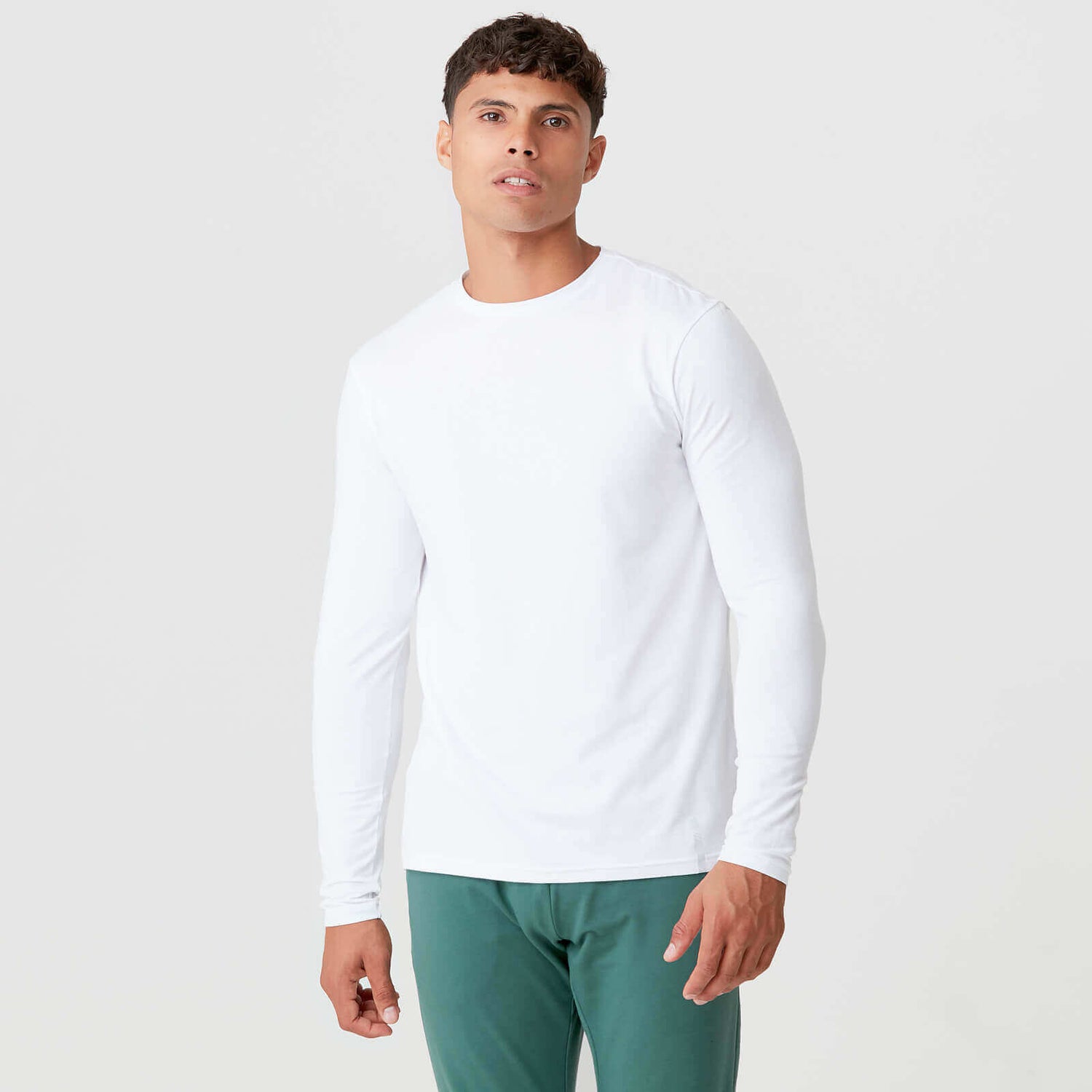 Buy Men's Long-Sleeve Crew T-Shirt, White