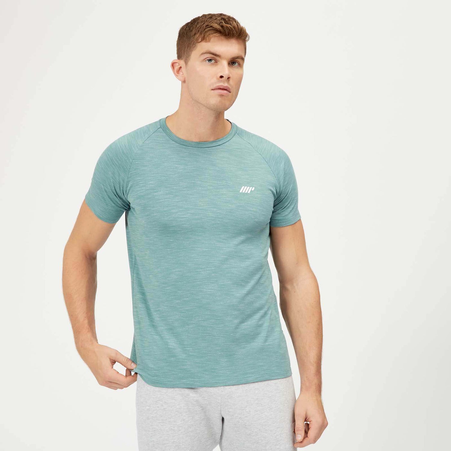Buy Men s Performance Short Sleeve Top Blue MYPROTEIN
