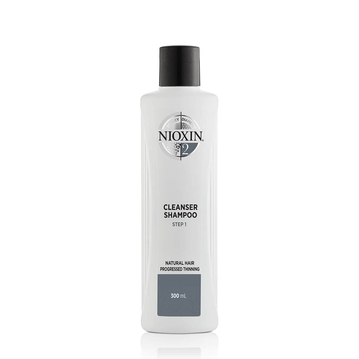 NIOXIN 3-Part System 2 Cleanser Shampoo for Natural Hair with Progressed Thinning -shampoo, 300 ml