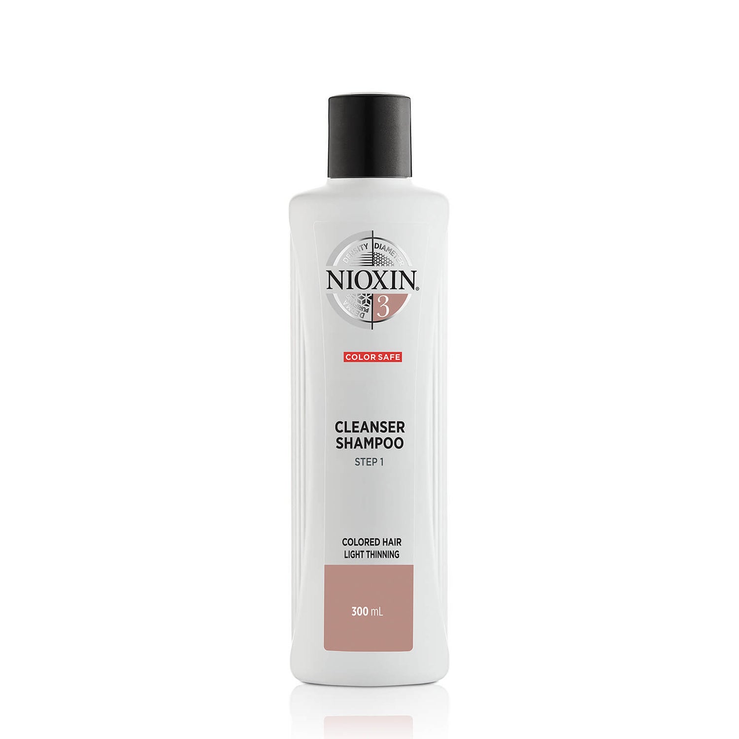 NIOXIN 3-Part System 3 Cleanser Shampoo for Coloured Hair with Light Thinning 300ml