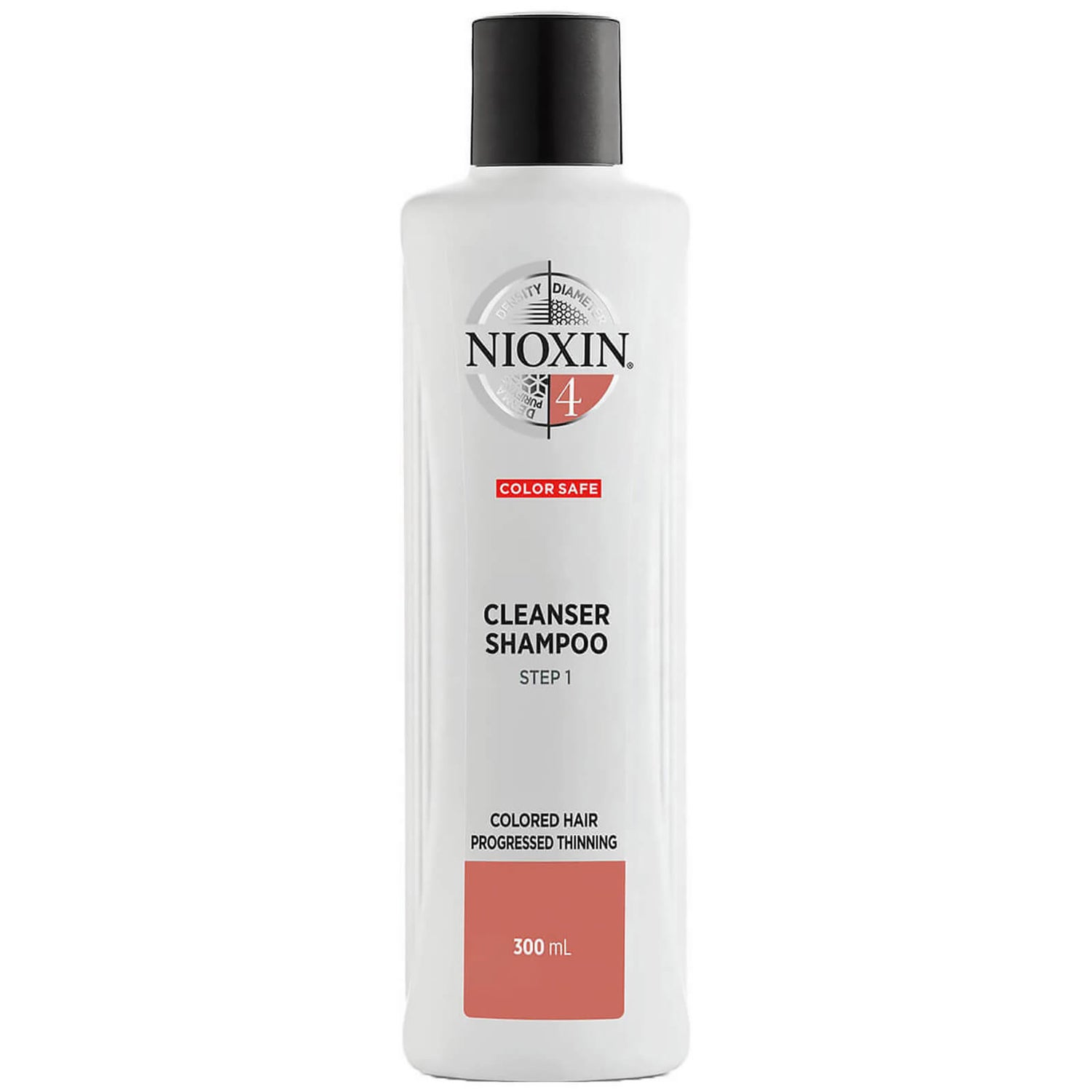 NIOXIN 3-Part System 4 Cleanser Shampoo for Coloured Hair with Progressed Thinning -shampoo, 300 ml