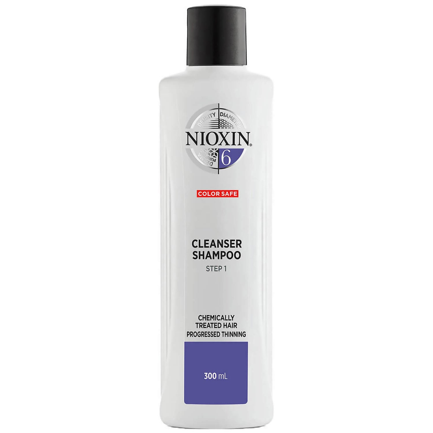 Shampooing Nettoyant System 6 3 Étapes pour les cheveux Traités Chimiquement avec Perte Régulière des Cheveux NIOXIN 300 ml