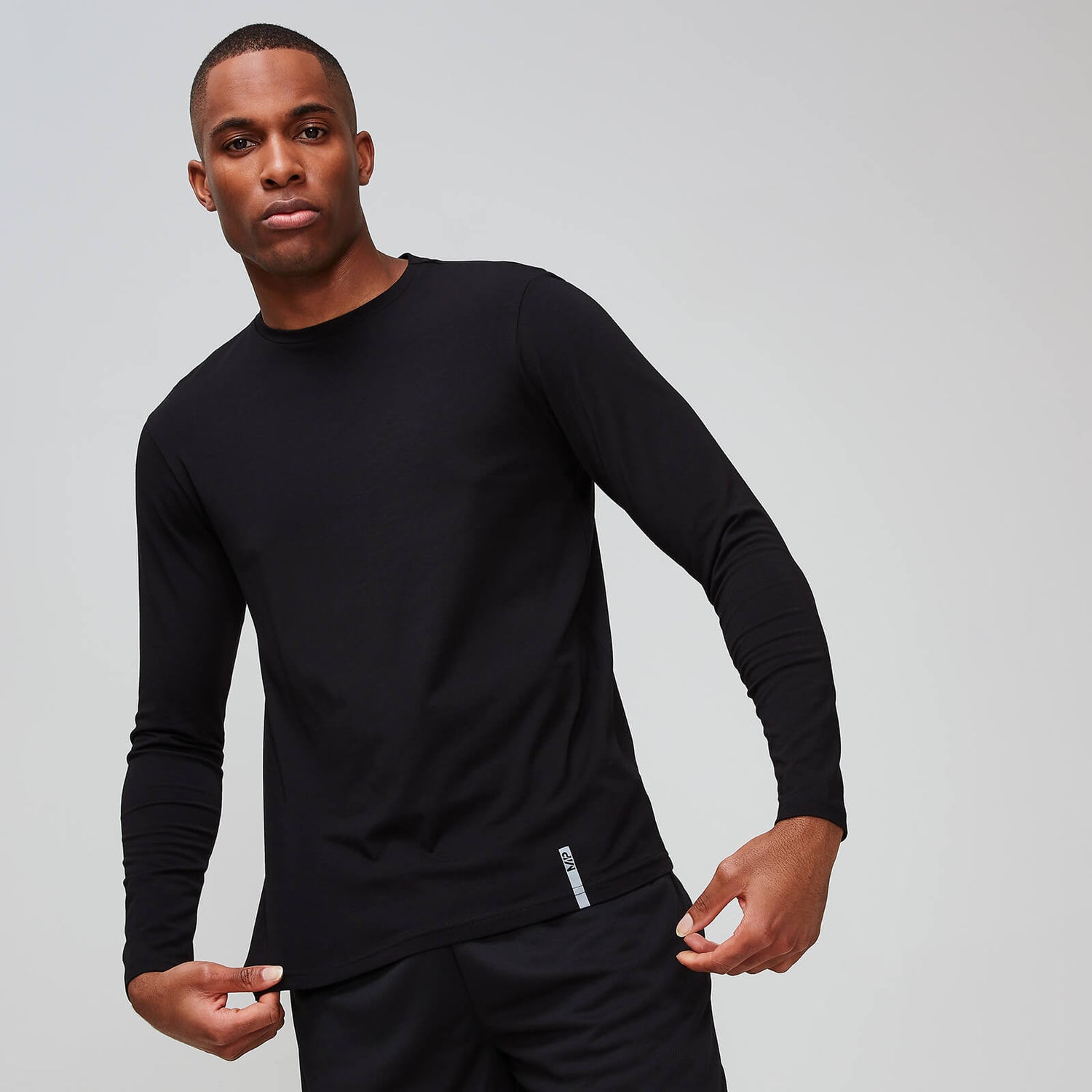 Bluză cu mânecă lungă croială clasică MP Luxe pentru bărbați - Negru
