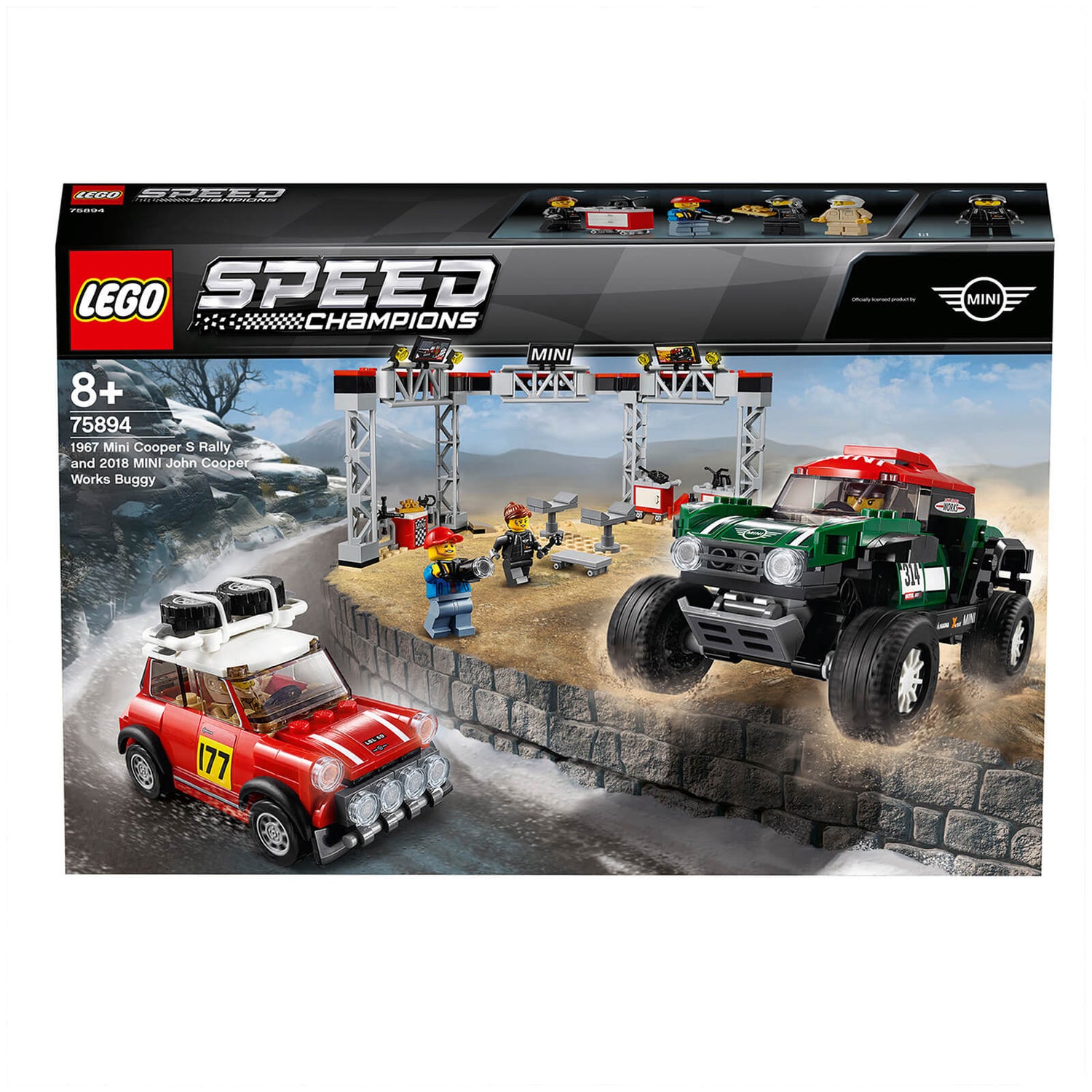 Rytmisk patois Tilsyneladende LEGO Speed Champions: Mini Cooper Rally & Buggy Car Toys (75894) Toys -  Zavvi US