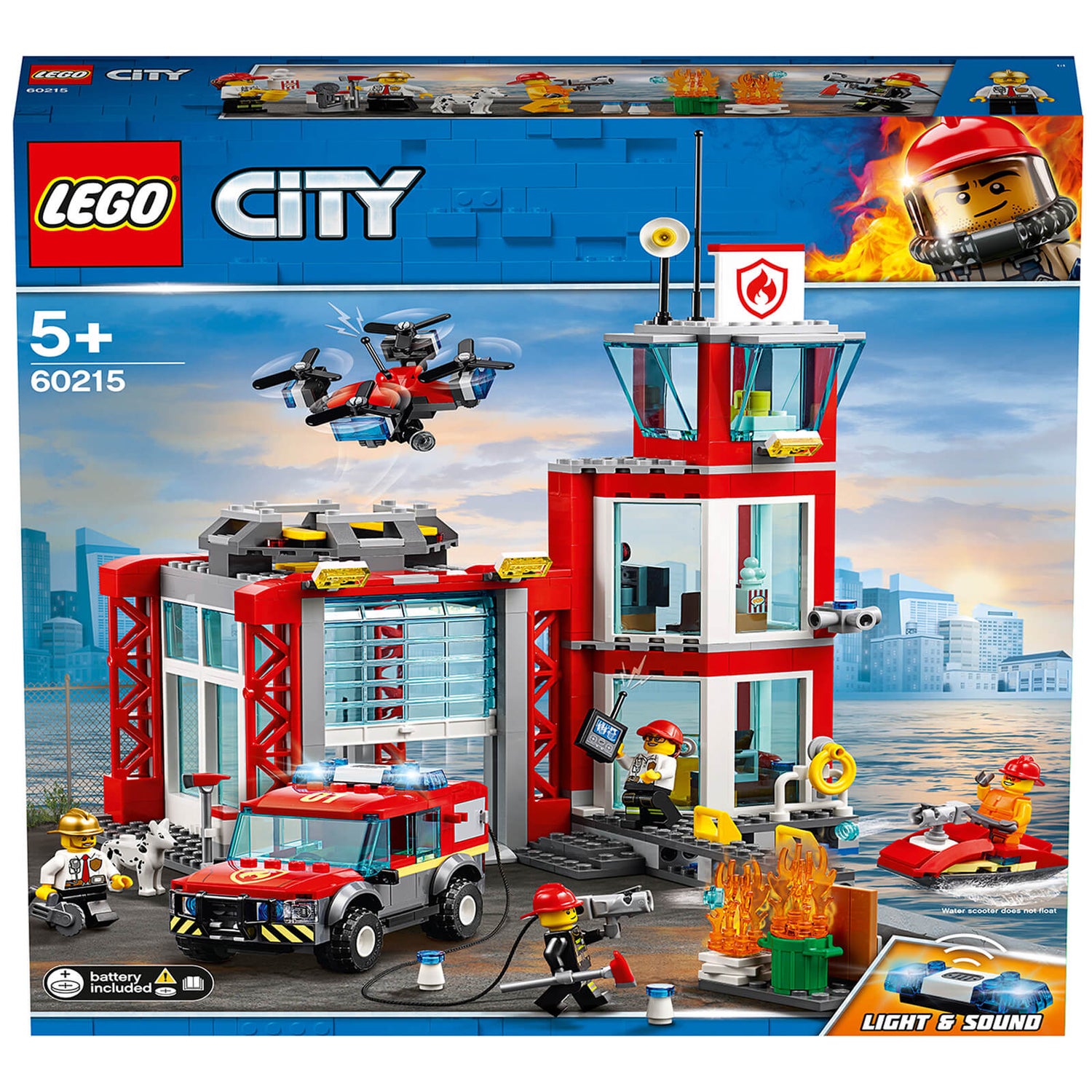 LEGO Stad: Brandweerkazerne bouwset (60215)