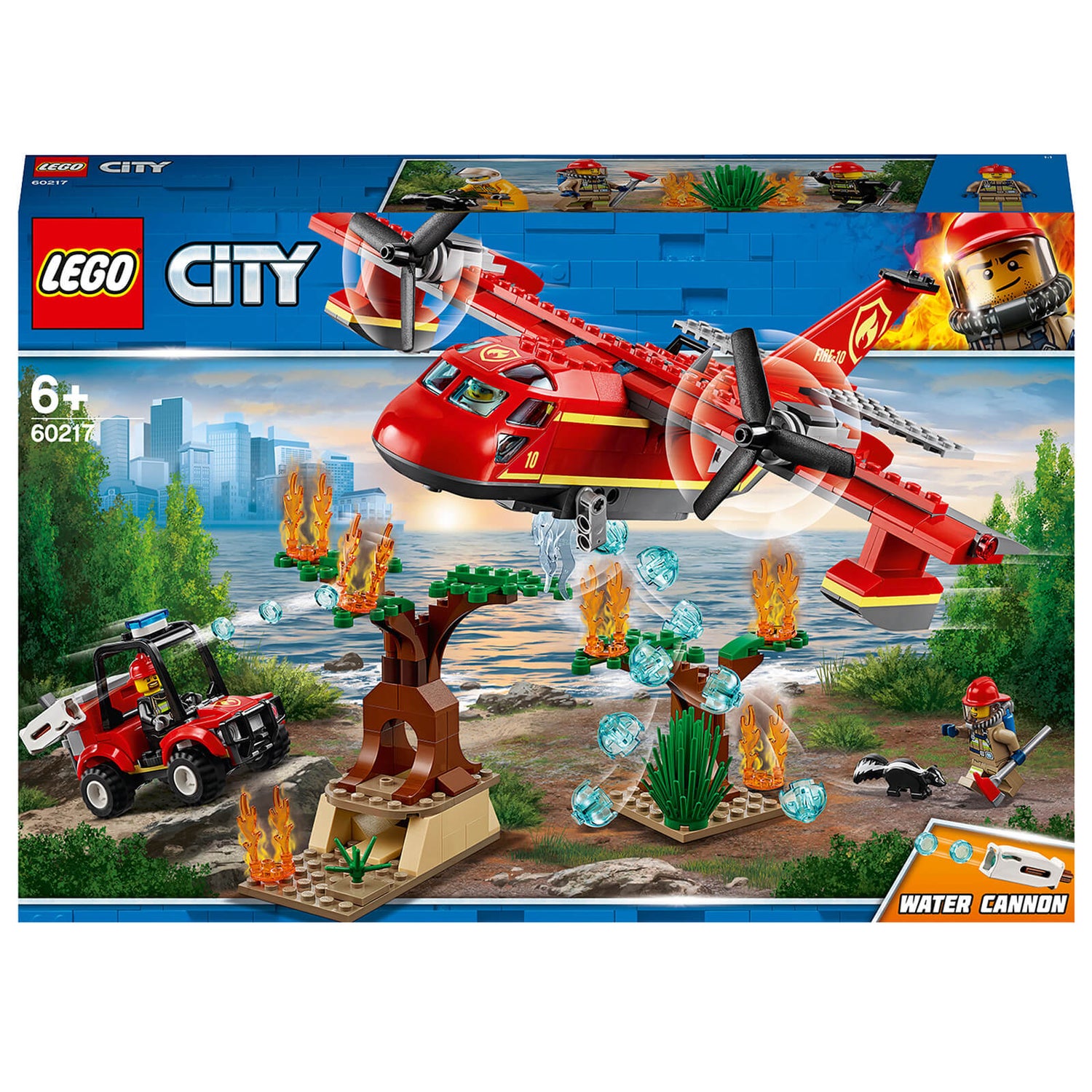 uddøde Windswept Orphan LEGO City: Fire Plane Toy Aeroplane (60217) Toys - Zavvi US