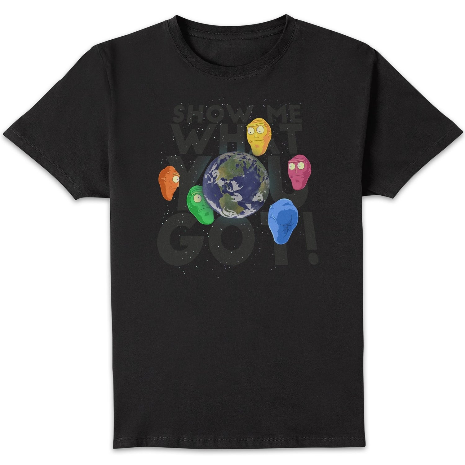 T-Shirt Homme Show Me What You Got Rick et Morty - Noir