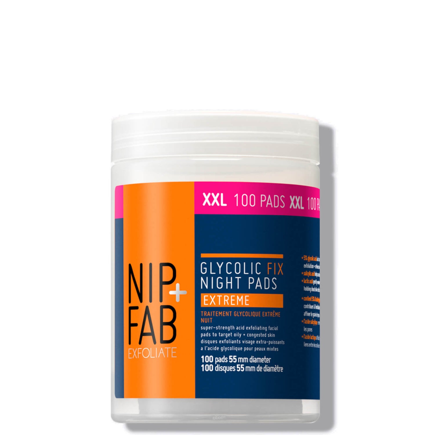 NIP+FAB Glycolic Fix Night Extreme Supersize Pads (Worth $33)