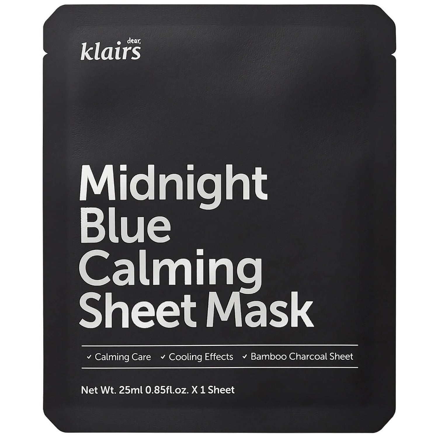 Dear, Klairs 午夜深藍鎮靜紙面膜 25ml