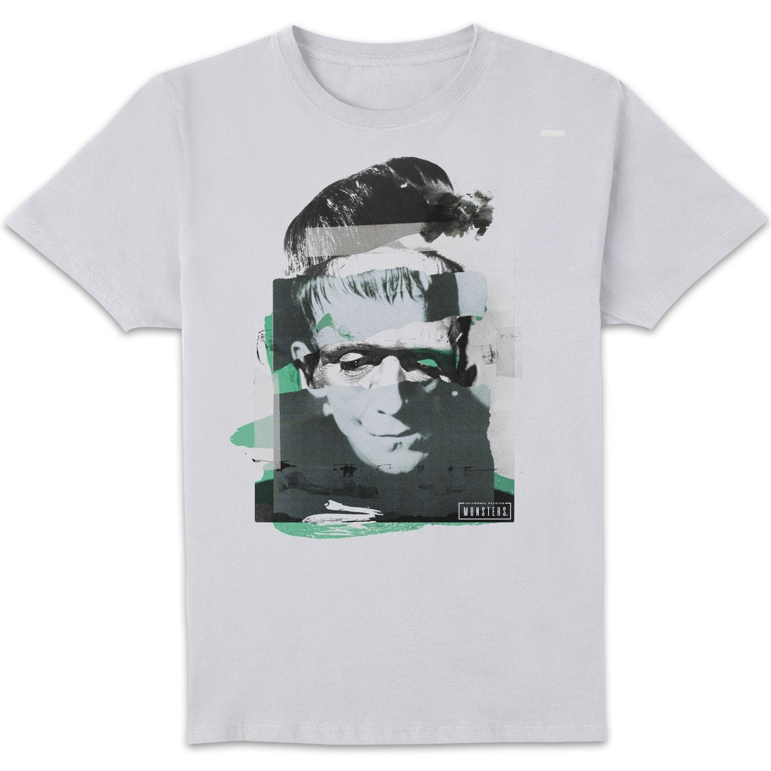 Universal Monsters Frankenstein Collage Men's T-Shirt - White