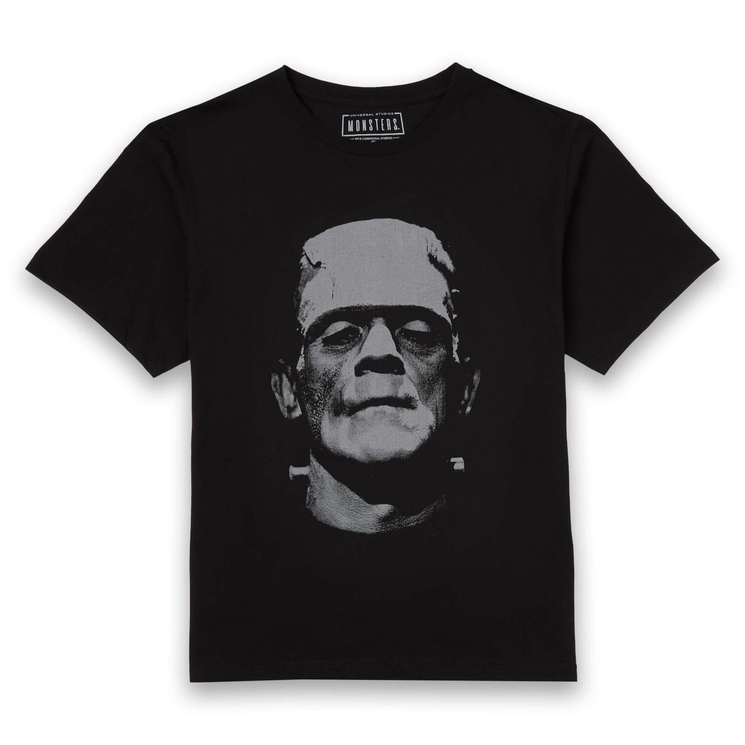 T-Shirt Homme Frankenstein (Noir et Blanc) - Universal Monsters - Noir