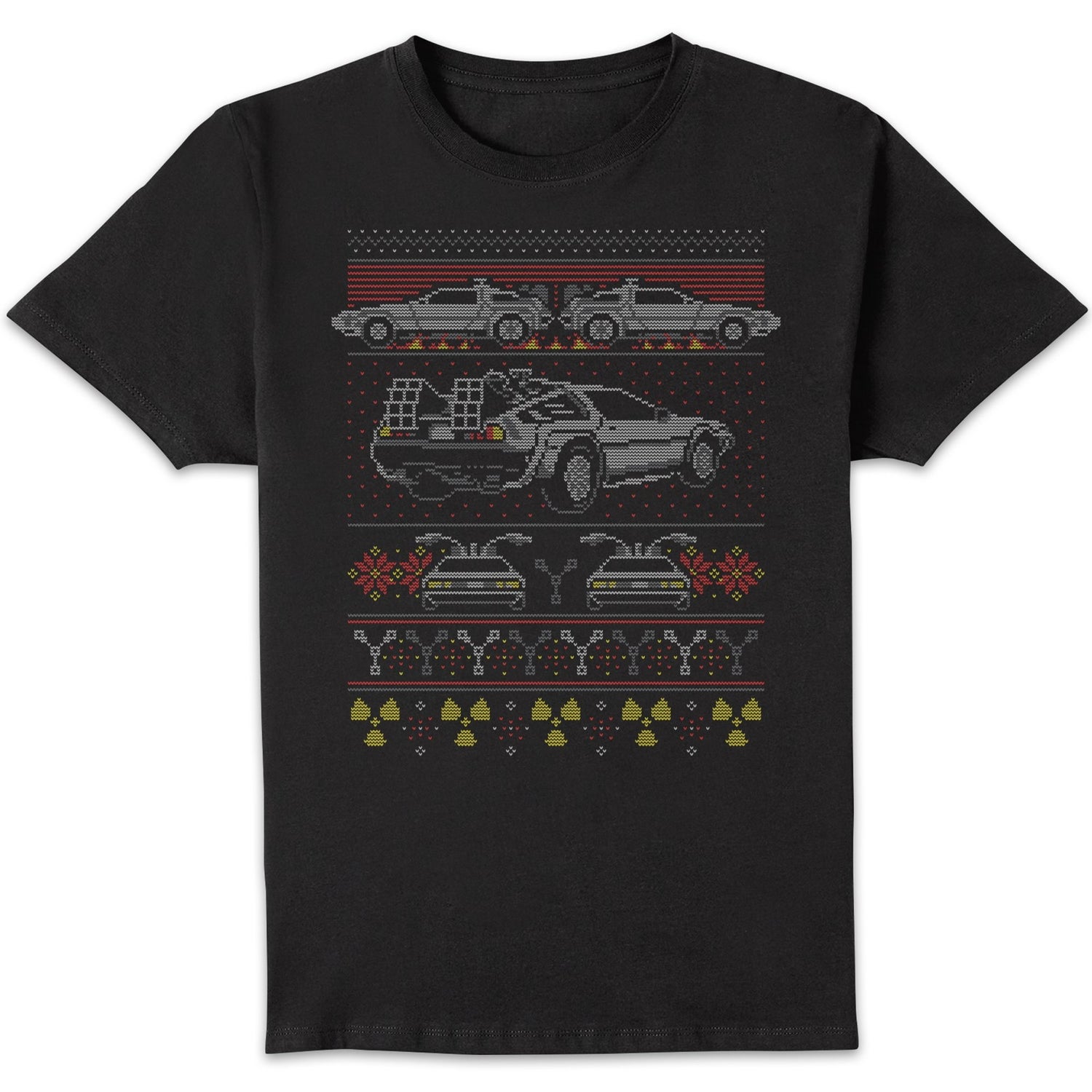 T-Shirt de Noël Homme Back In Time For Retour Vers le Futur - Noir