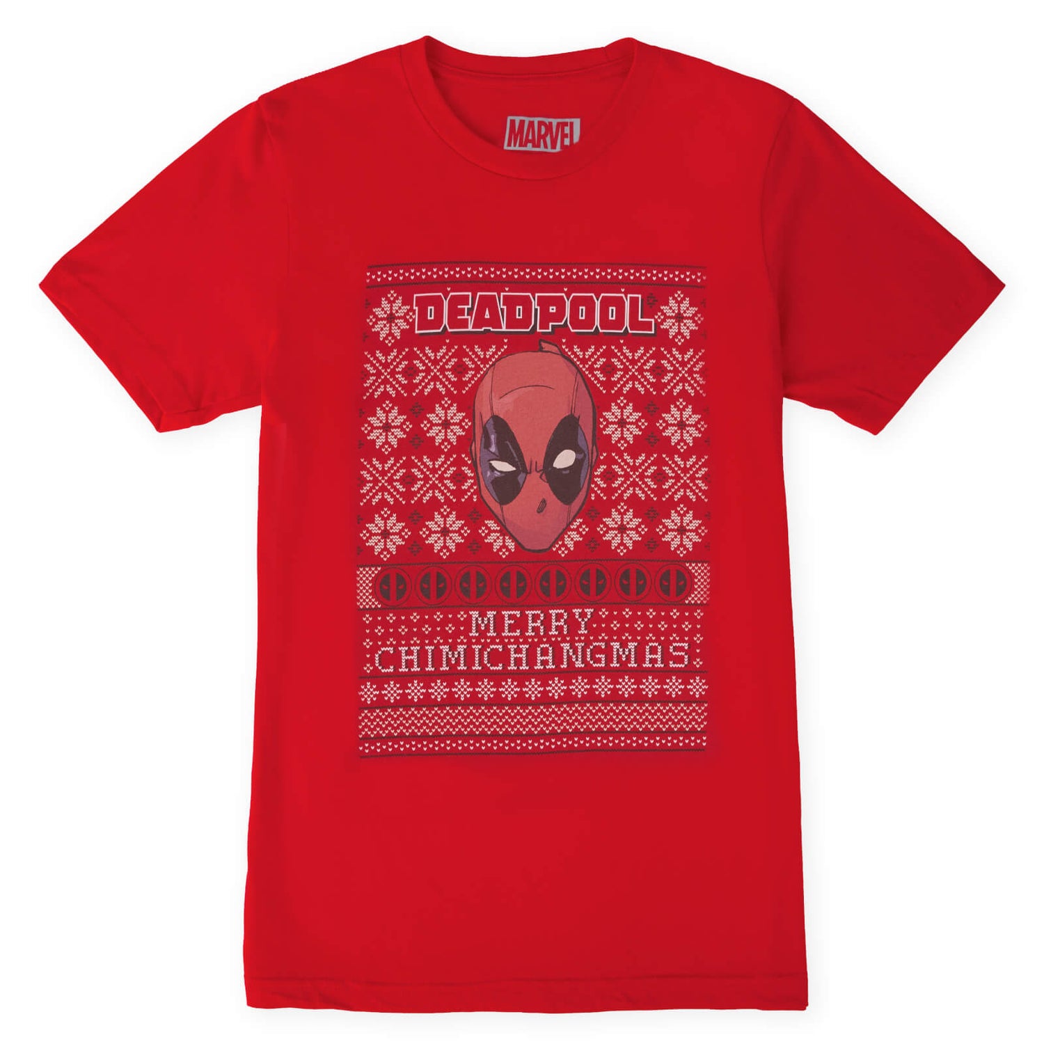 Marvel Deadpool Herren Christmas T-Shirt - Rot