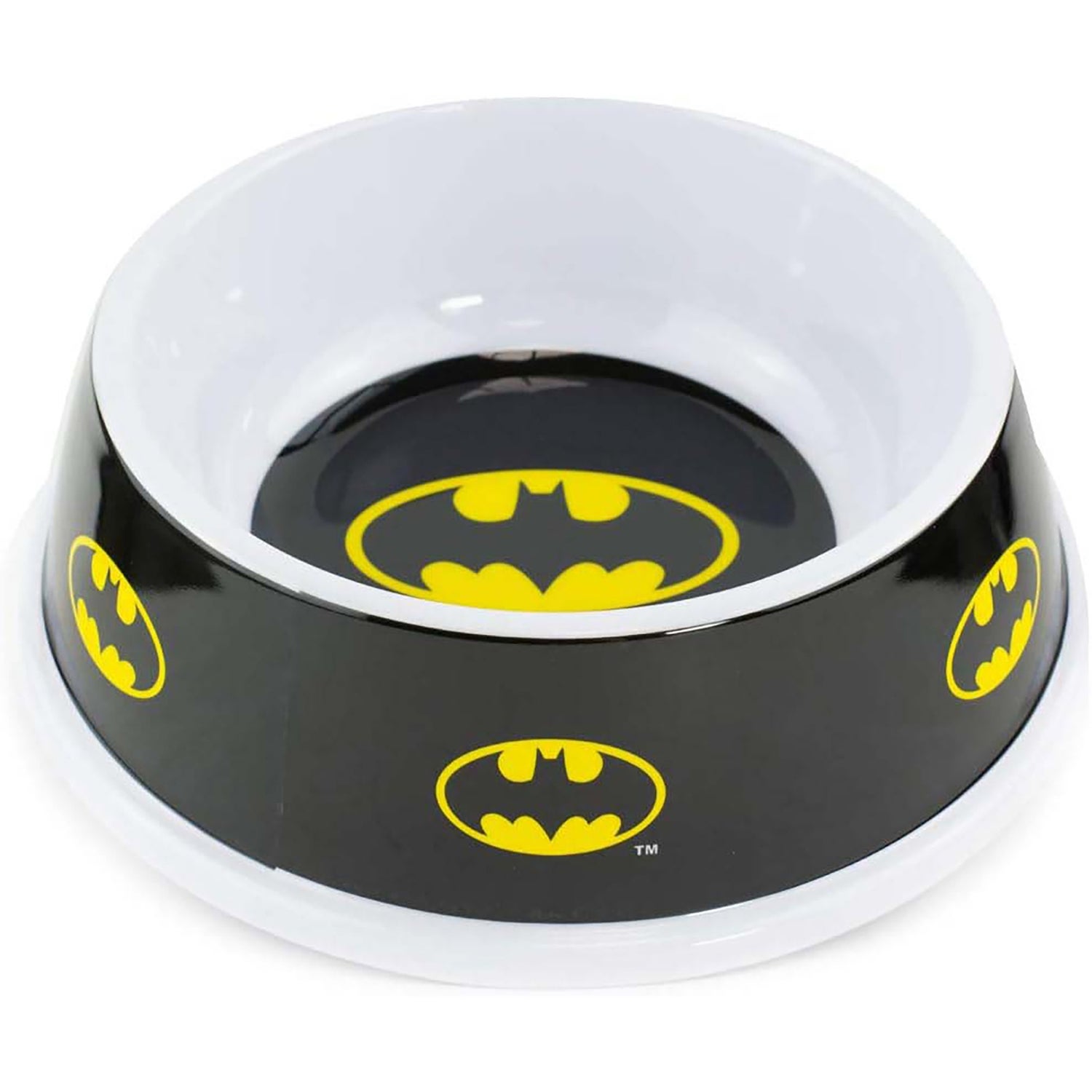 Buckle-Down DC Comics Batman Single Melamine Pet Bowl - Black/Yellow