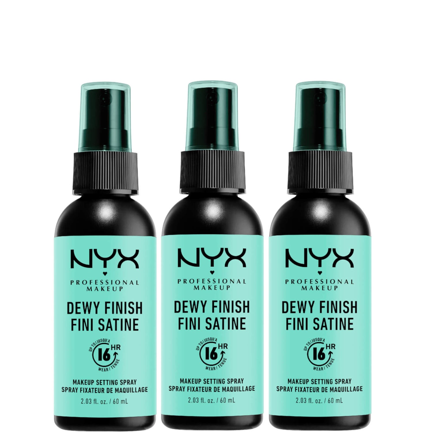 NYX Professional Makeup Dewy Setting Spray Trio | lookfantastic HK