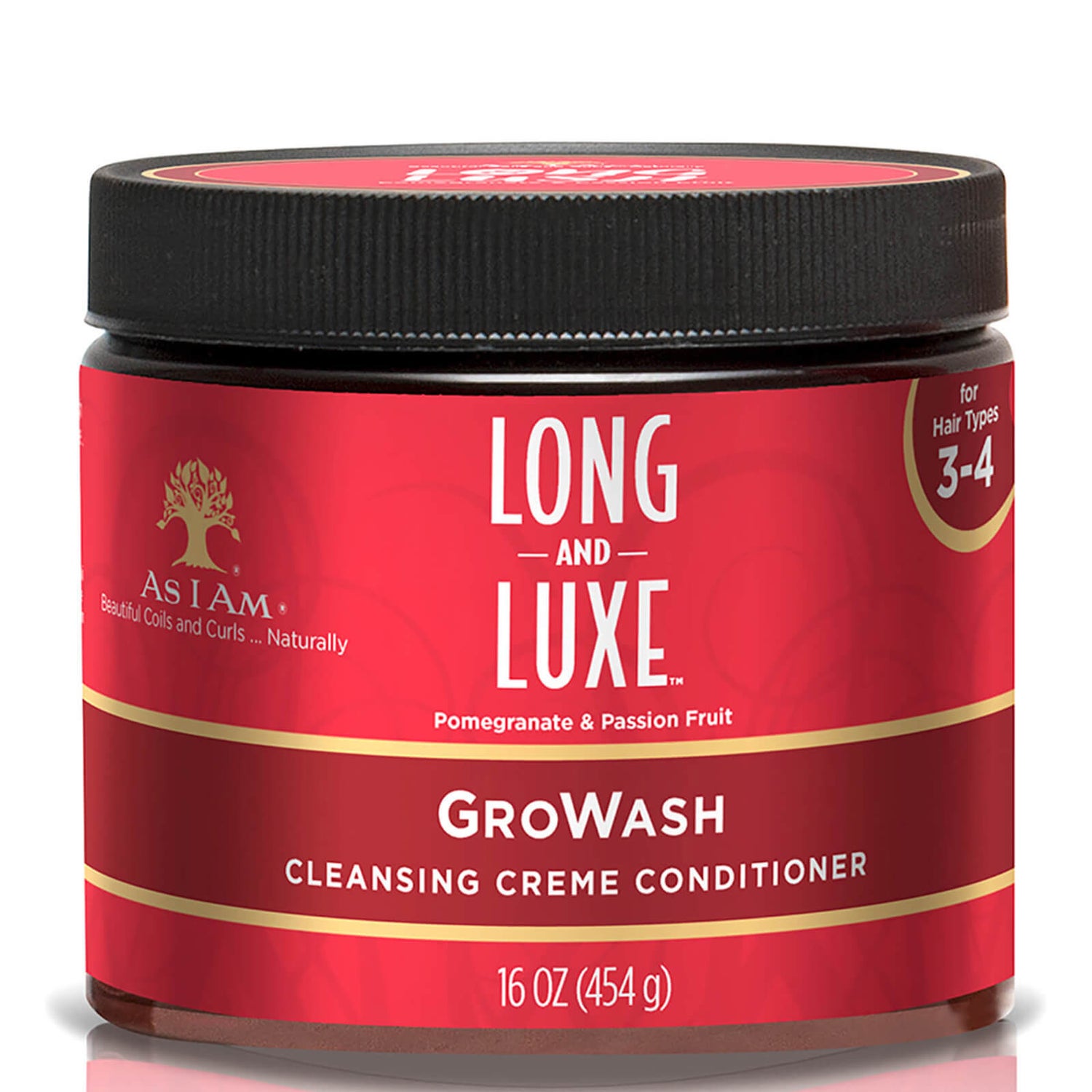 As I Am Long and Luxe Gro Wash -hoitoaine 454g