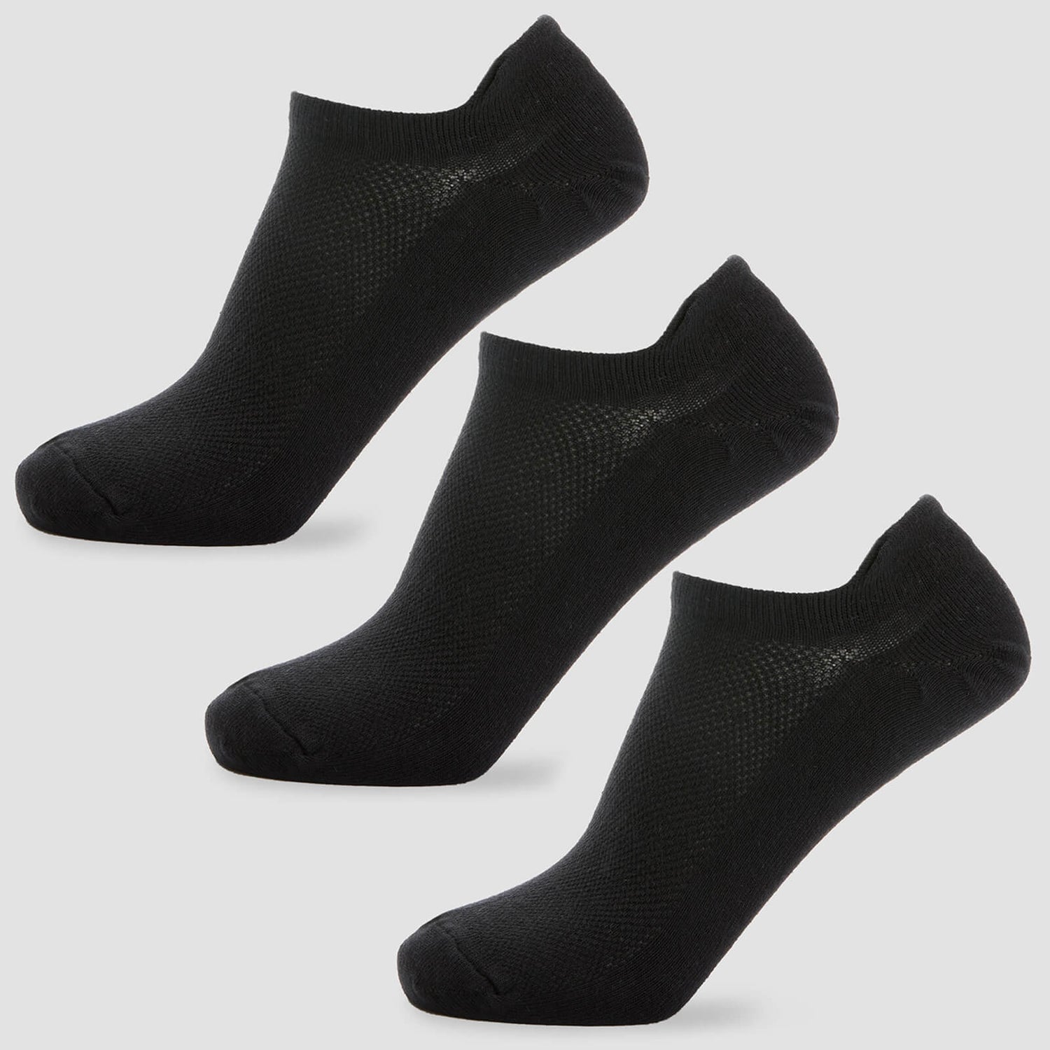 Miesten Ankle Socks - Musta - UK 6-8