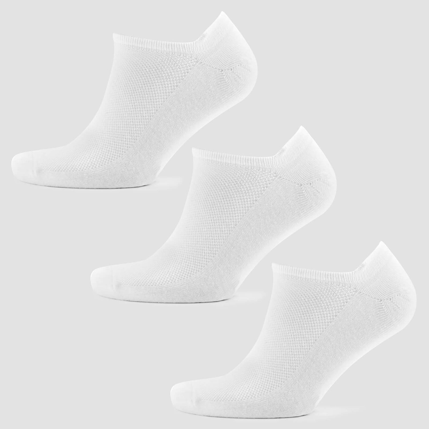 Низкие мужские носки - Белые - UK 6-8