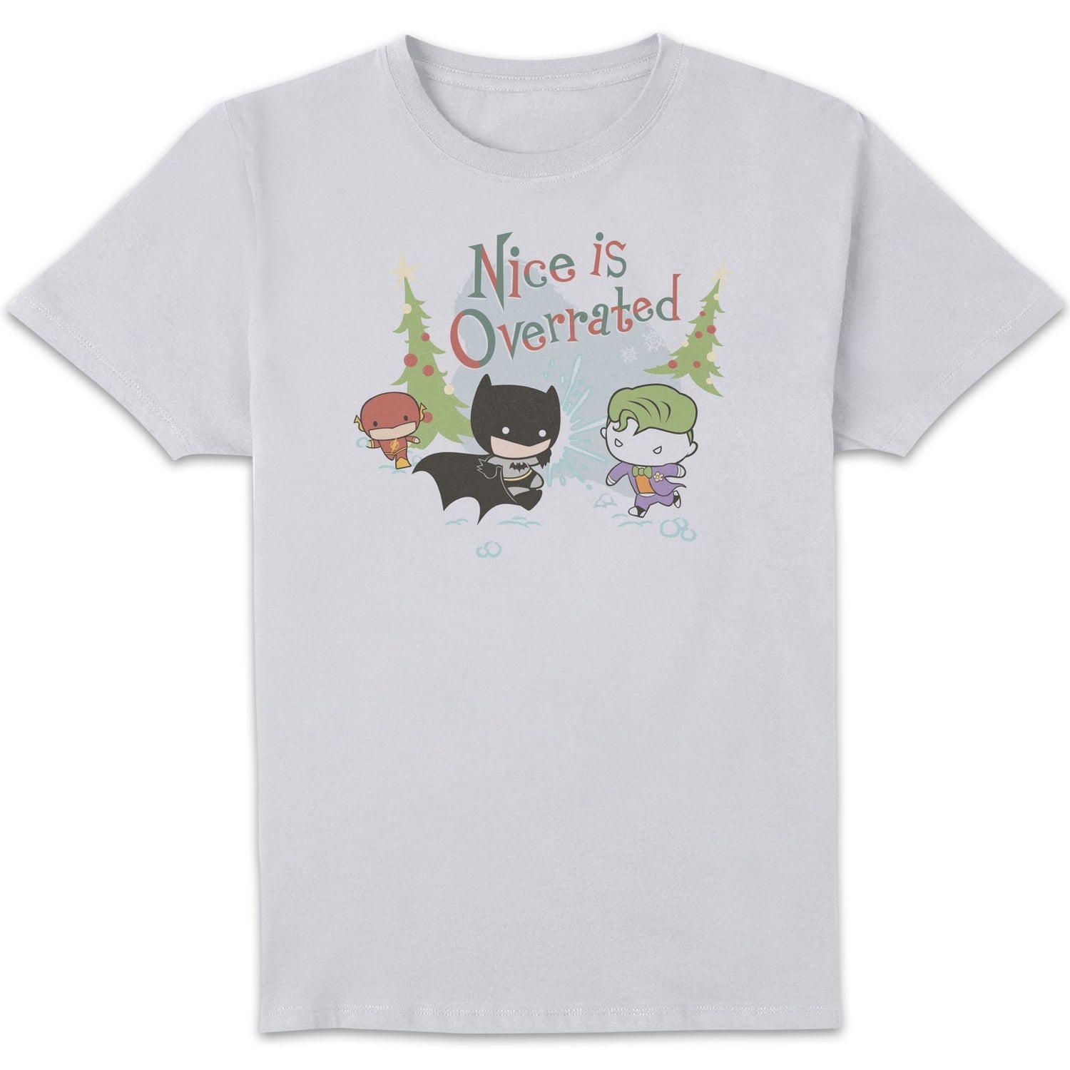DC Nice Is Overrated Men's Christmas T-Shirt - White