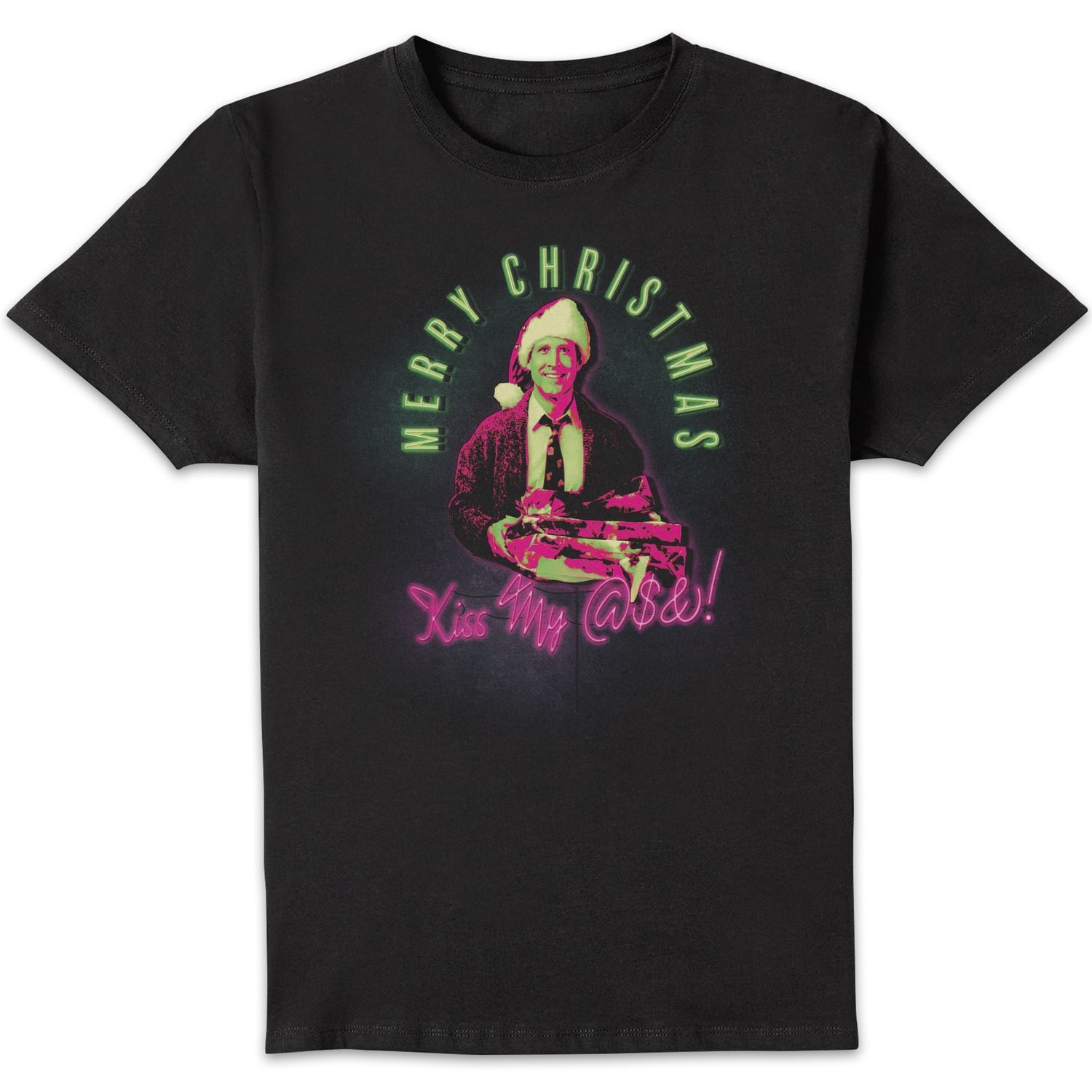National Lampoon Merry Christmas Clark Griswold Men's Christmas T-Shirt - Black