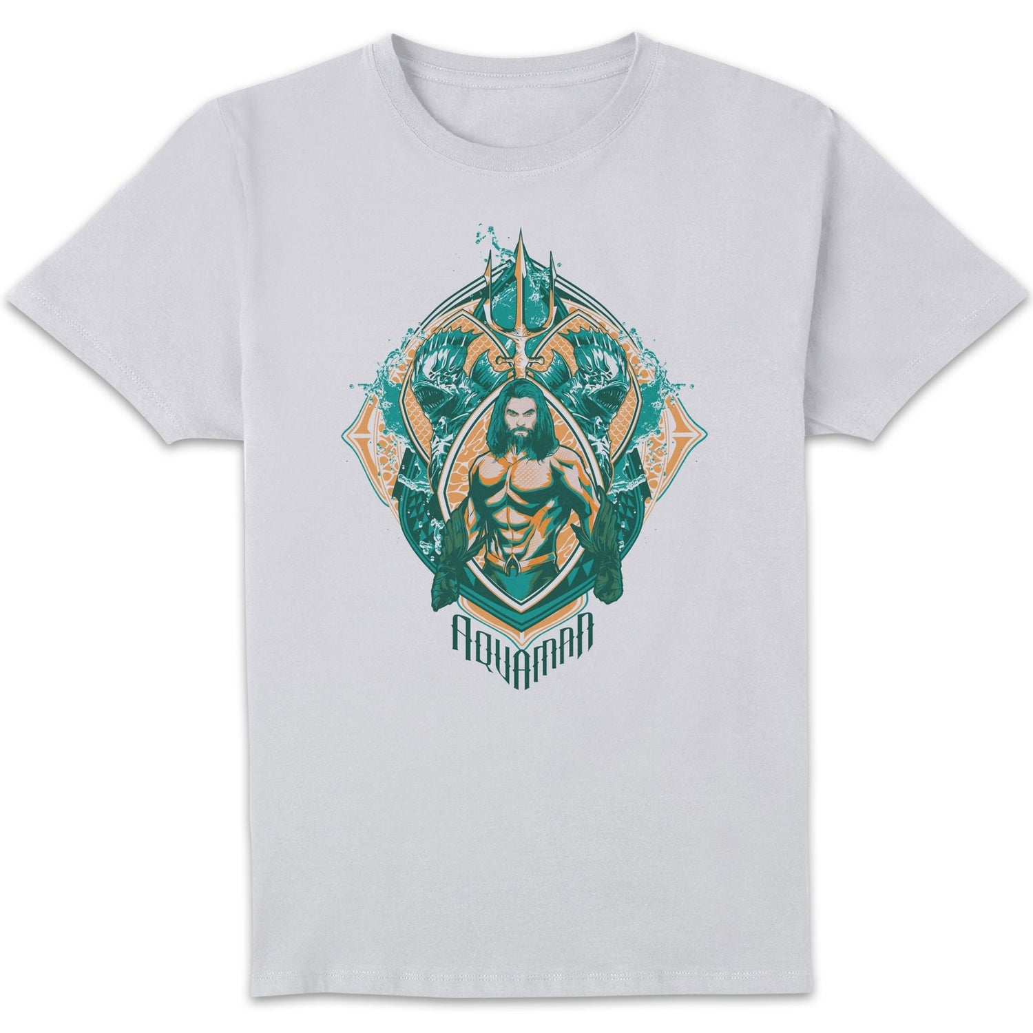 Aquaman Seven Kingdoms Men's T-Shirt - White