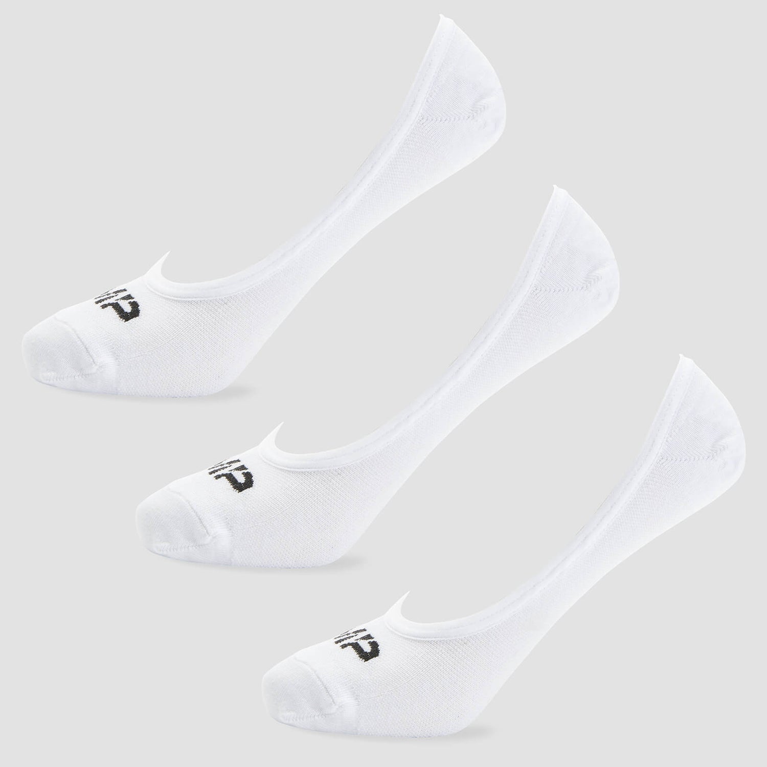 MP Men's Invisible Socks - White (3 Pack) - UK 6-8