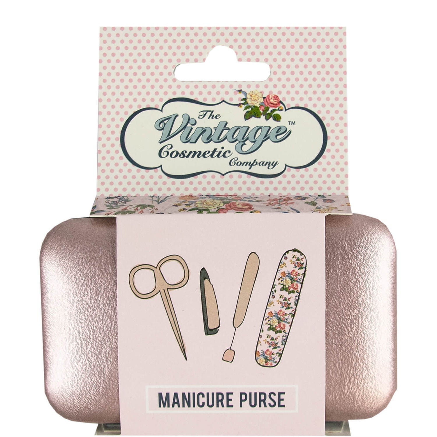 The Vintage Cosmetic Company Rose Gold Manicure Purse(더 빈티지 코스메틱 컴퍼니 로즈 골드 매니큐어 펄스)