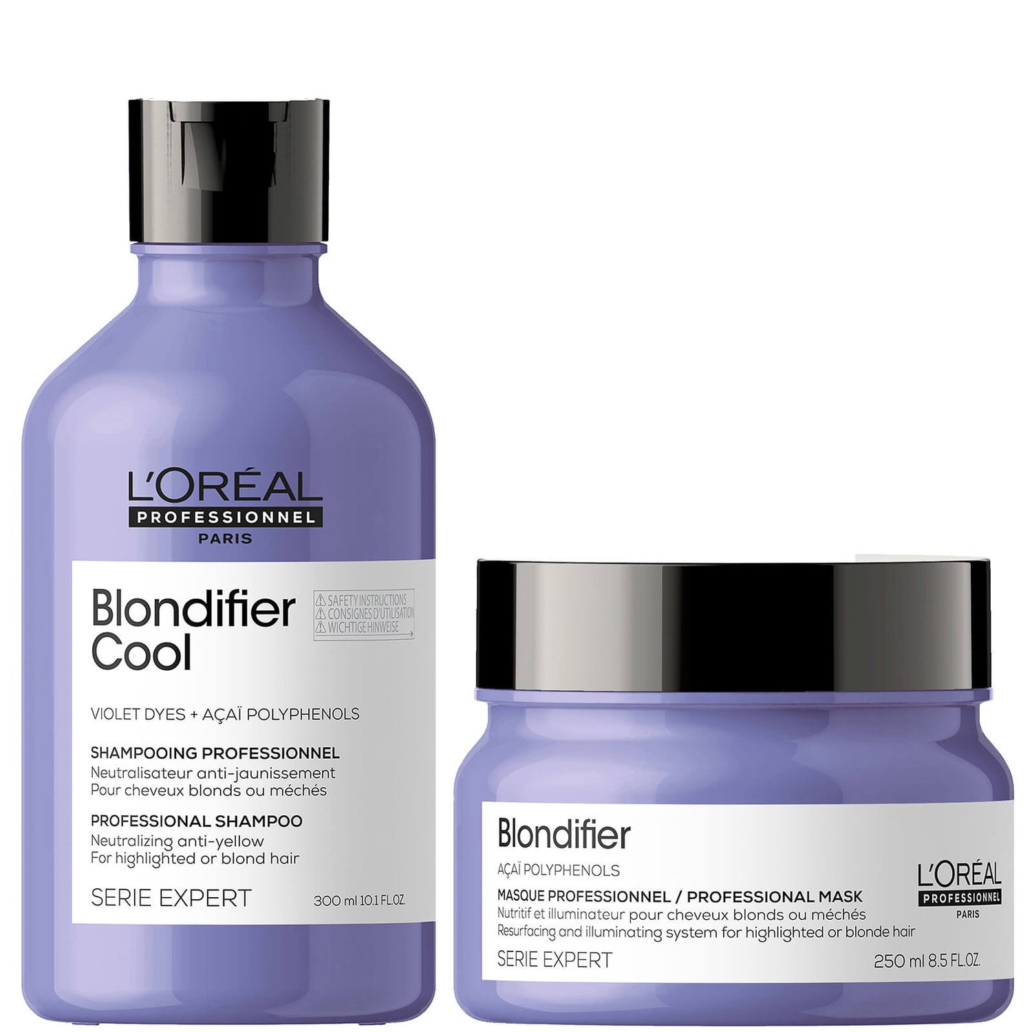 L'Oréal Professionnel Serie Expert Blondifier Cool duo shampoo e maschera neutralizzanti per capelli biondi