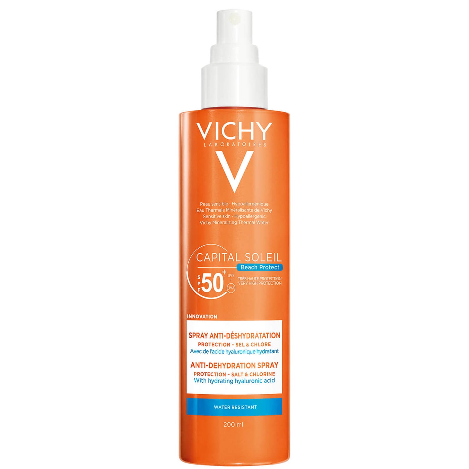 Spray Antidesidratação Protetor da Praia Capital Soleil da Vichy FPS 50 200 ml