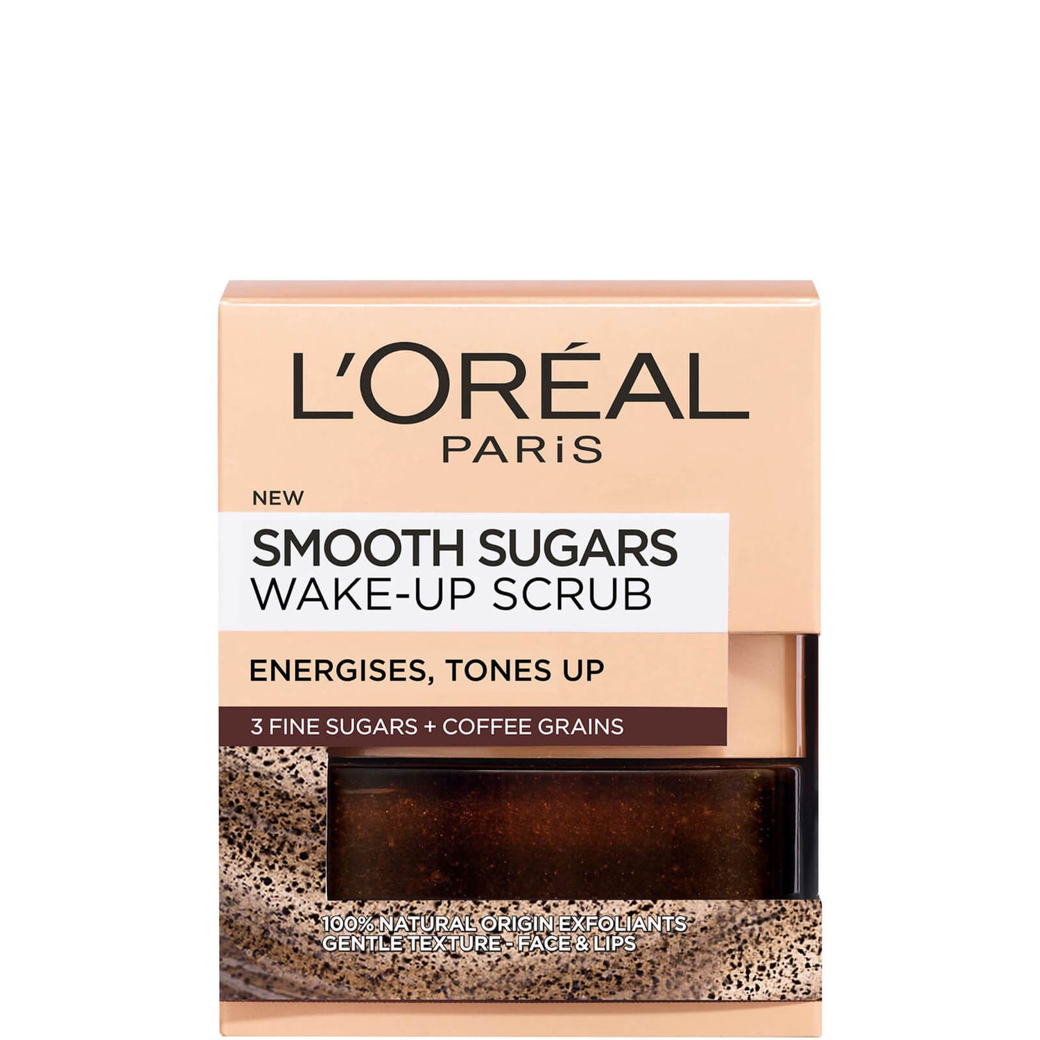 L'Oréal Paris Smooth Sugar Wake-Up Coffee Face and Lip Scrub peeling do twarzy i ust 50 ml