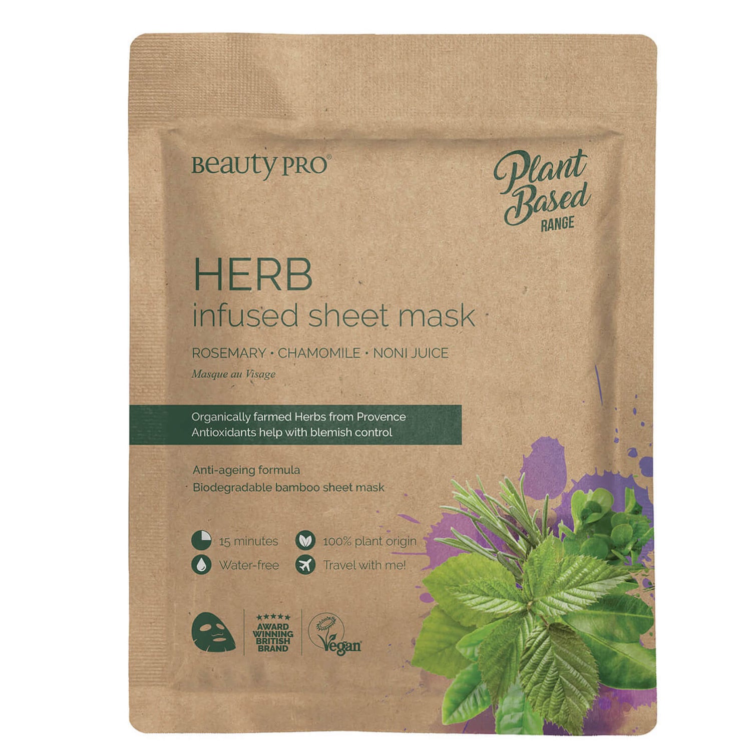 BeautyPro Herb Rebalancing Sheet Mask 22ml