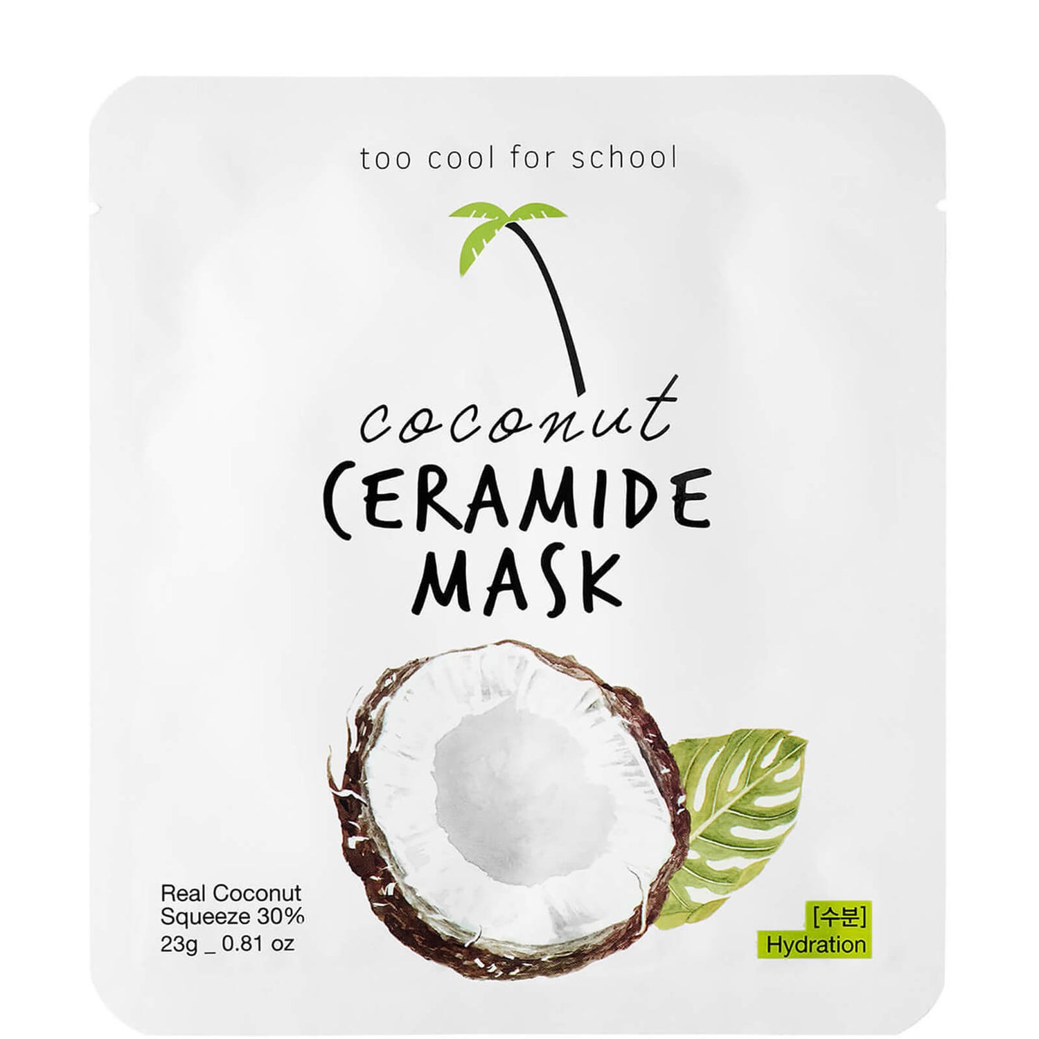 Тканевая маска для лица Too Cool For School Coconut Ceramide Mask, 23 г