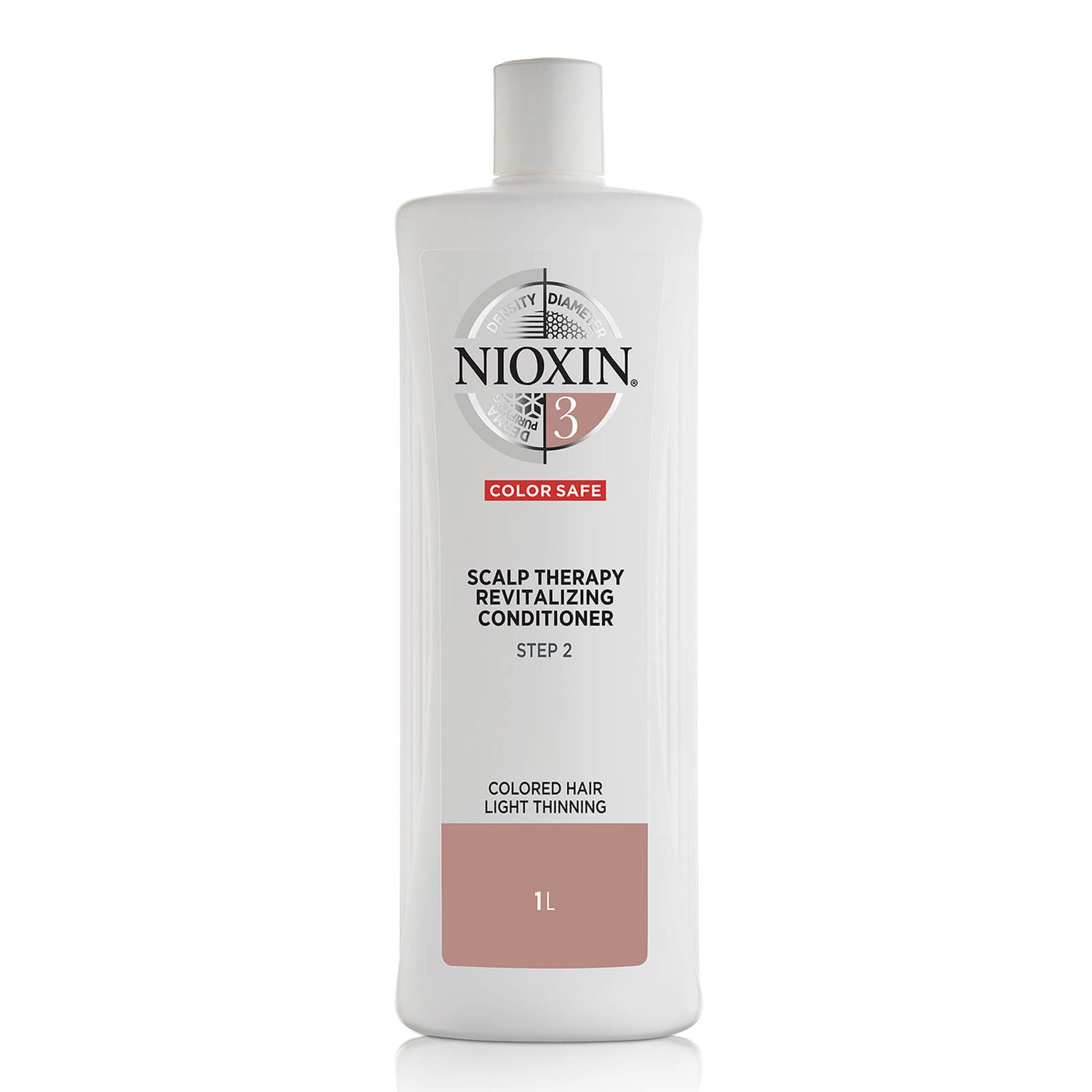 NIOXIN 3-Part System 3 Scalp Therapy Revitalising Conditioner for Coloured Hair with Light Thinning -hoitoaine, 1 000 ml