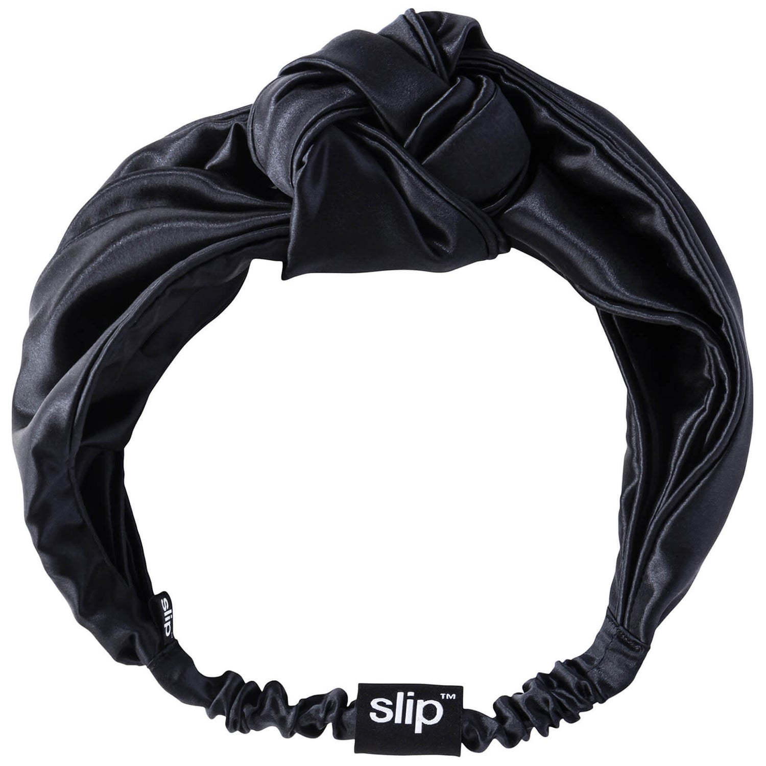Slip Silk Knot Headband (Various Colours) - Black