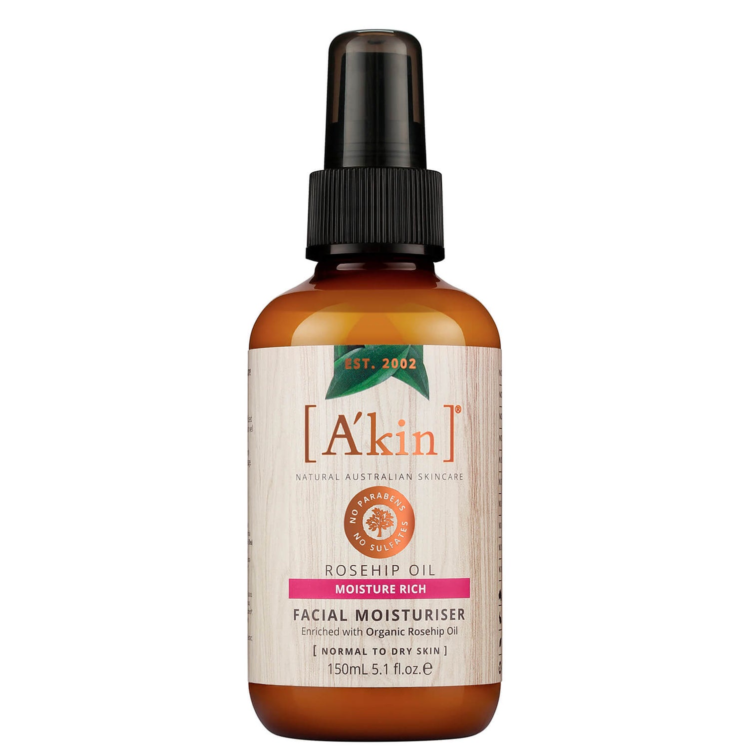 A'kin Rosehip Oil Facial Moisturiser 150ml