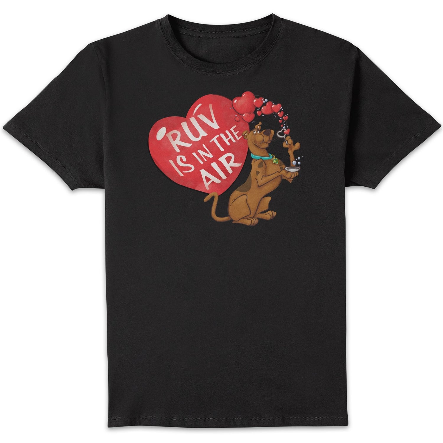 Scooby Doo Ruv Is In The Air Men's T-Shirt - Black