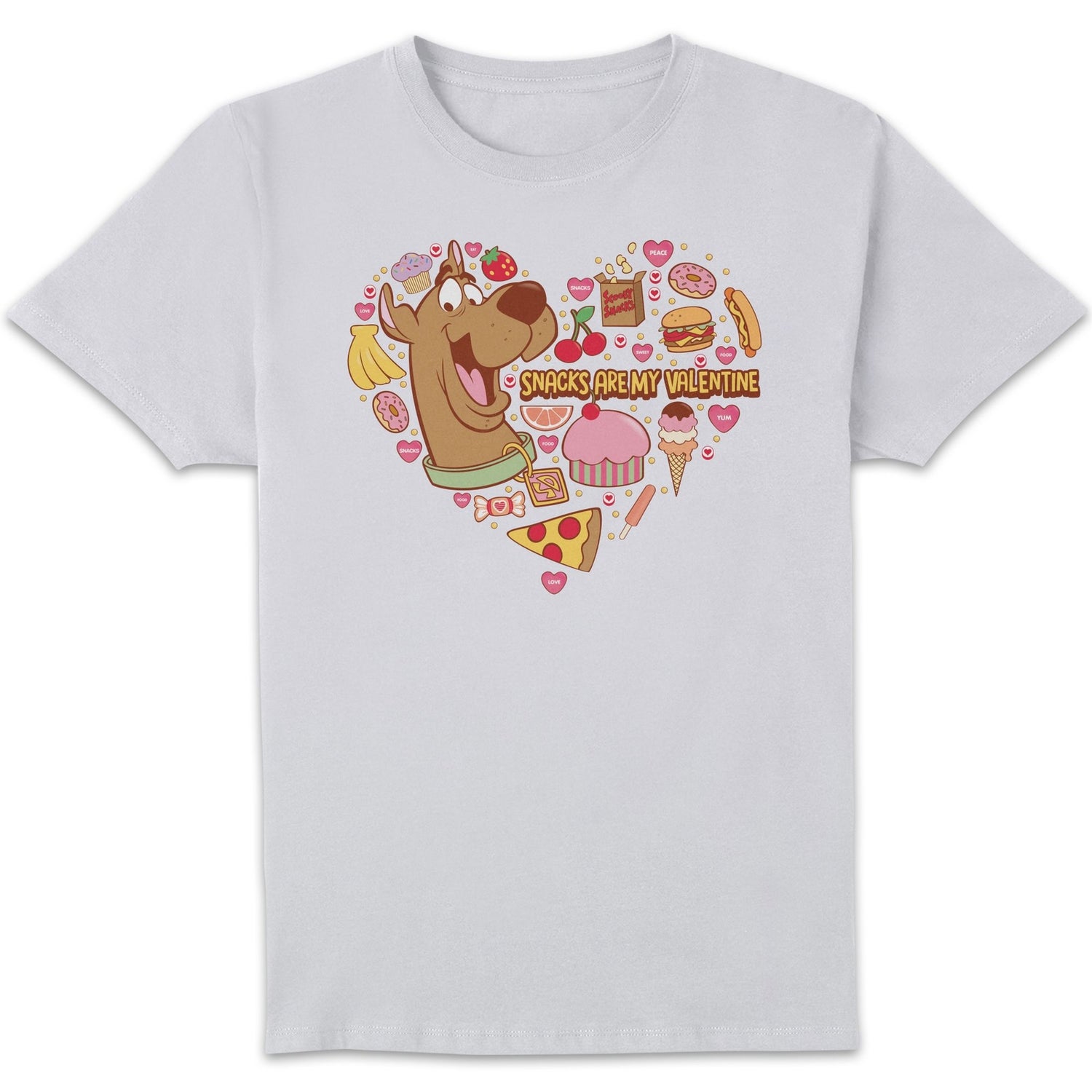 Scooby Doo Snacks Are My Valentine Men's T-Shirt - White