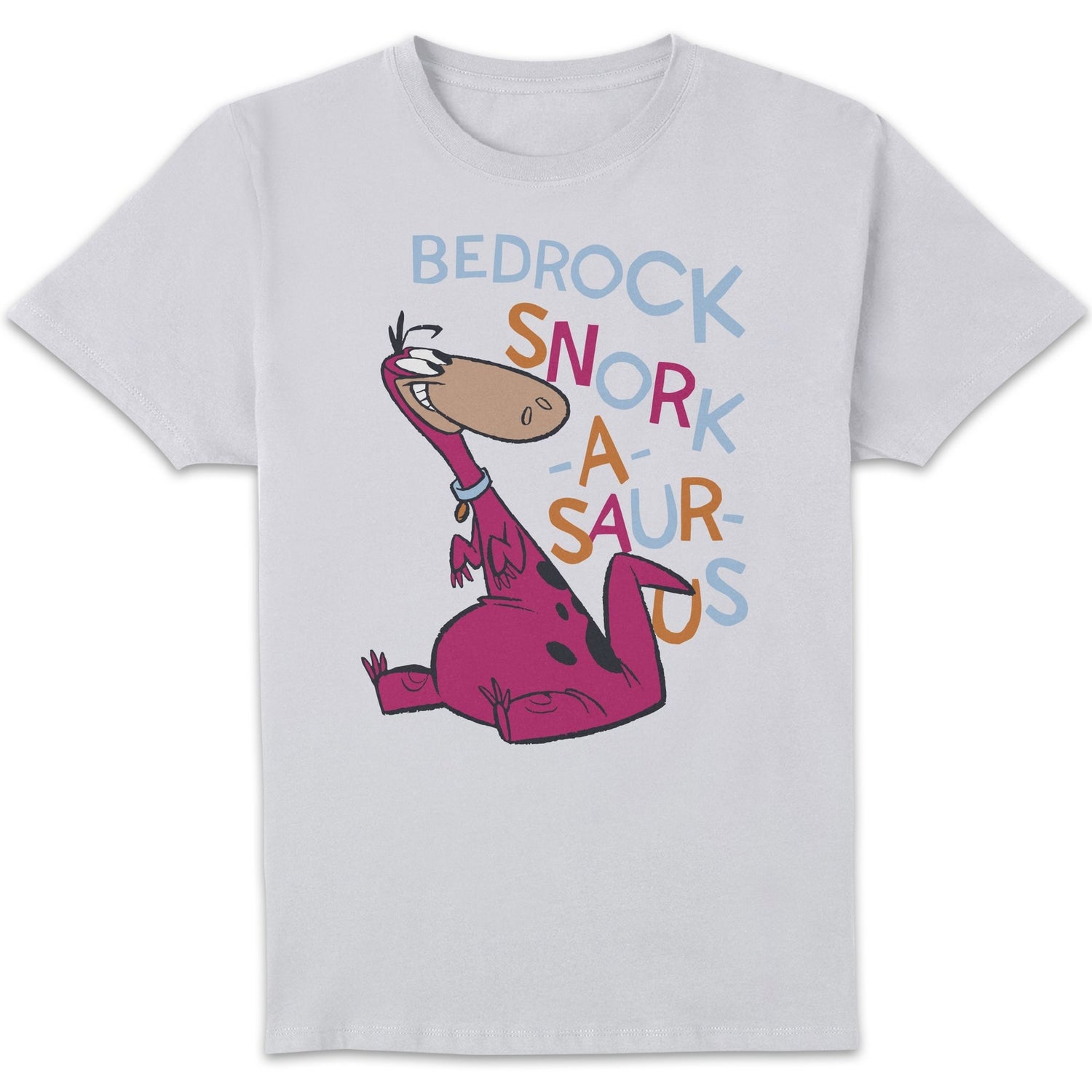 The Flintstones Bedrock Snork-A-Saur-Us Men's T-Shirt - White
