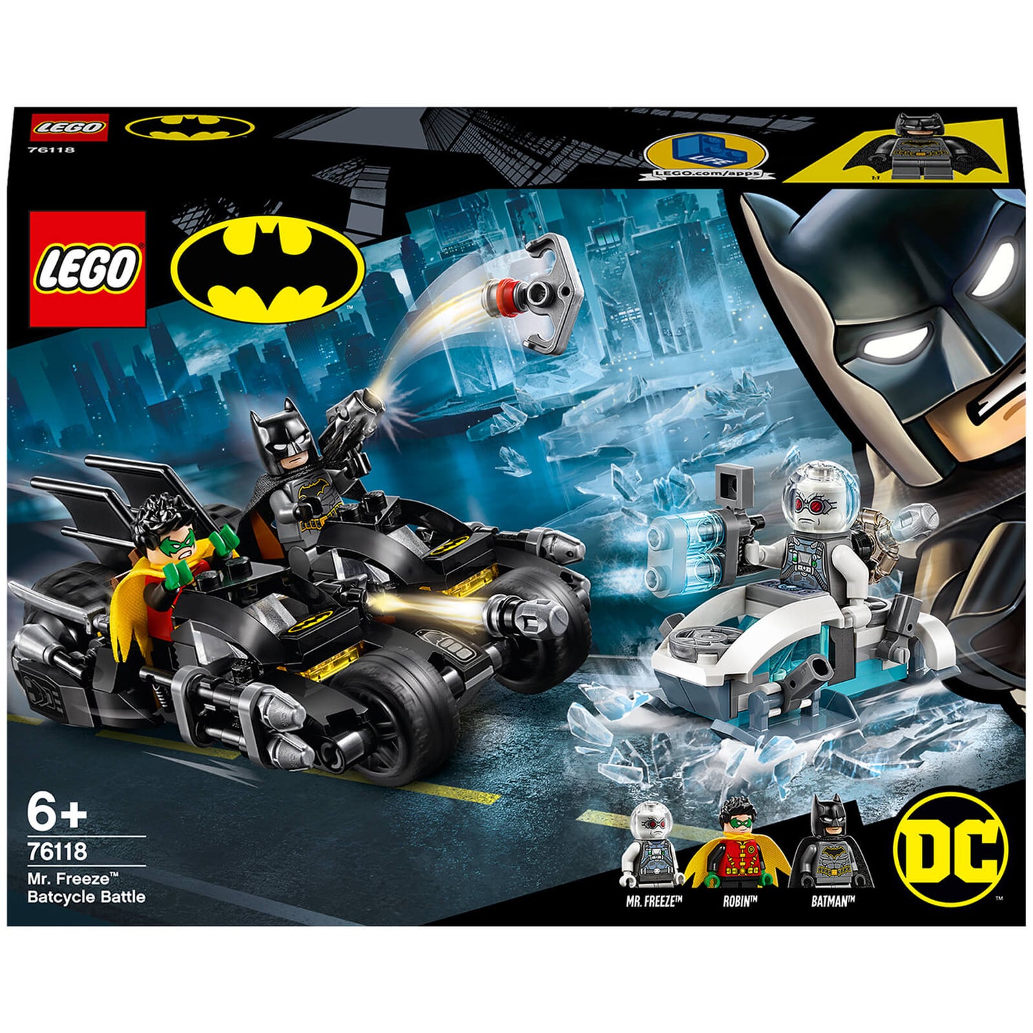 Lego batman mr freeze shop batcycle battle