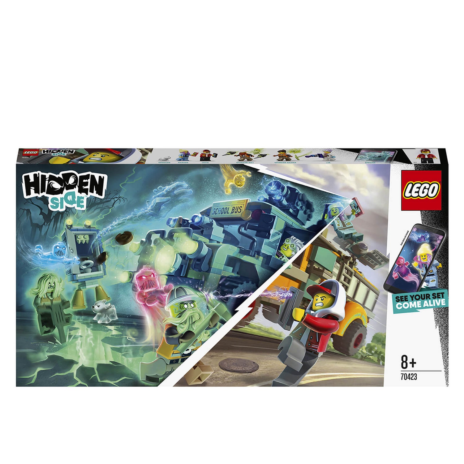 LEGO Hidden Paranormal Intercept Bus AR Game Set (70423) Toys - Zavvi