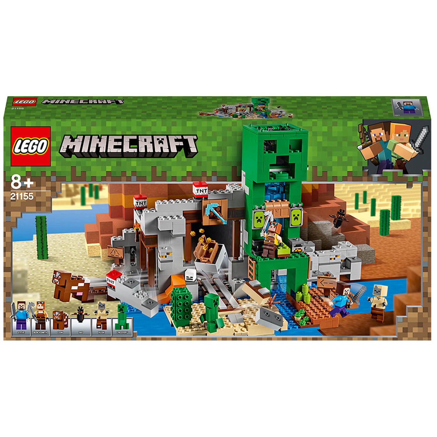 pave Raffinaderi Lure LEGO Minecraft: The Creeper Mine Building Set (21155) Toys - Zavvi (日本)