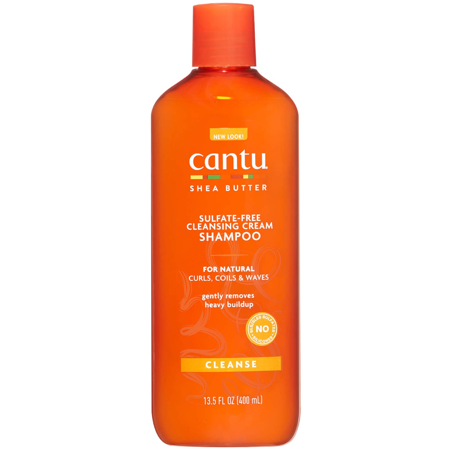Бессульфатный шампунь для волос Cantu Shea Butter for Natural Hair Sulfate-Free Cleansing Cream Shampoo, 400 мл